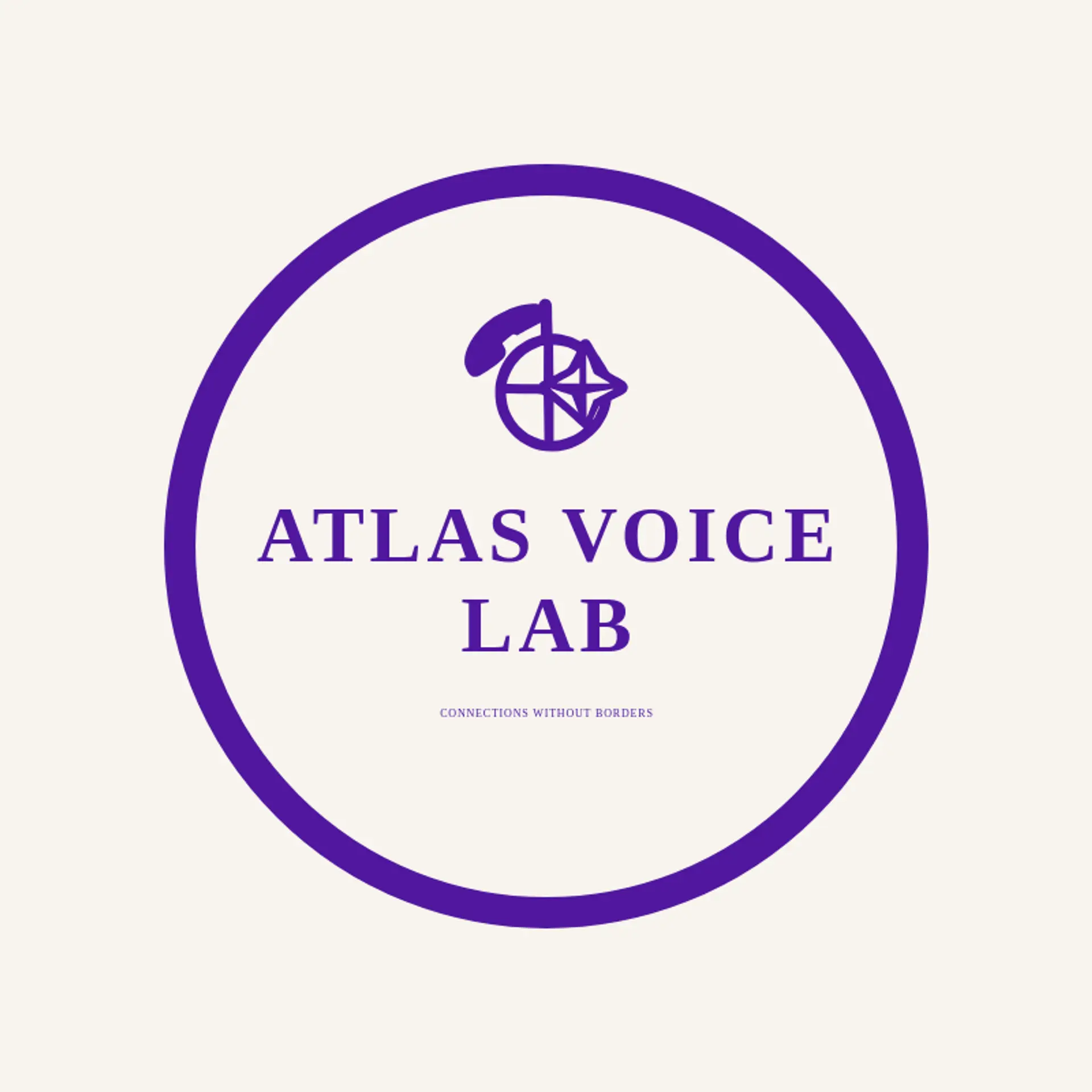Atlas Voice Lab logo for telephone