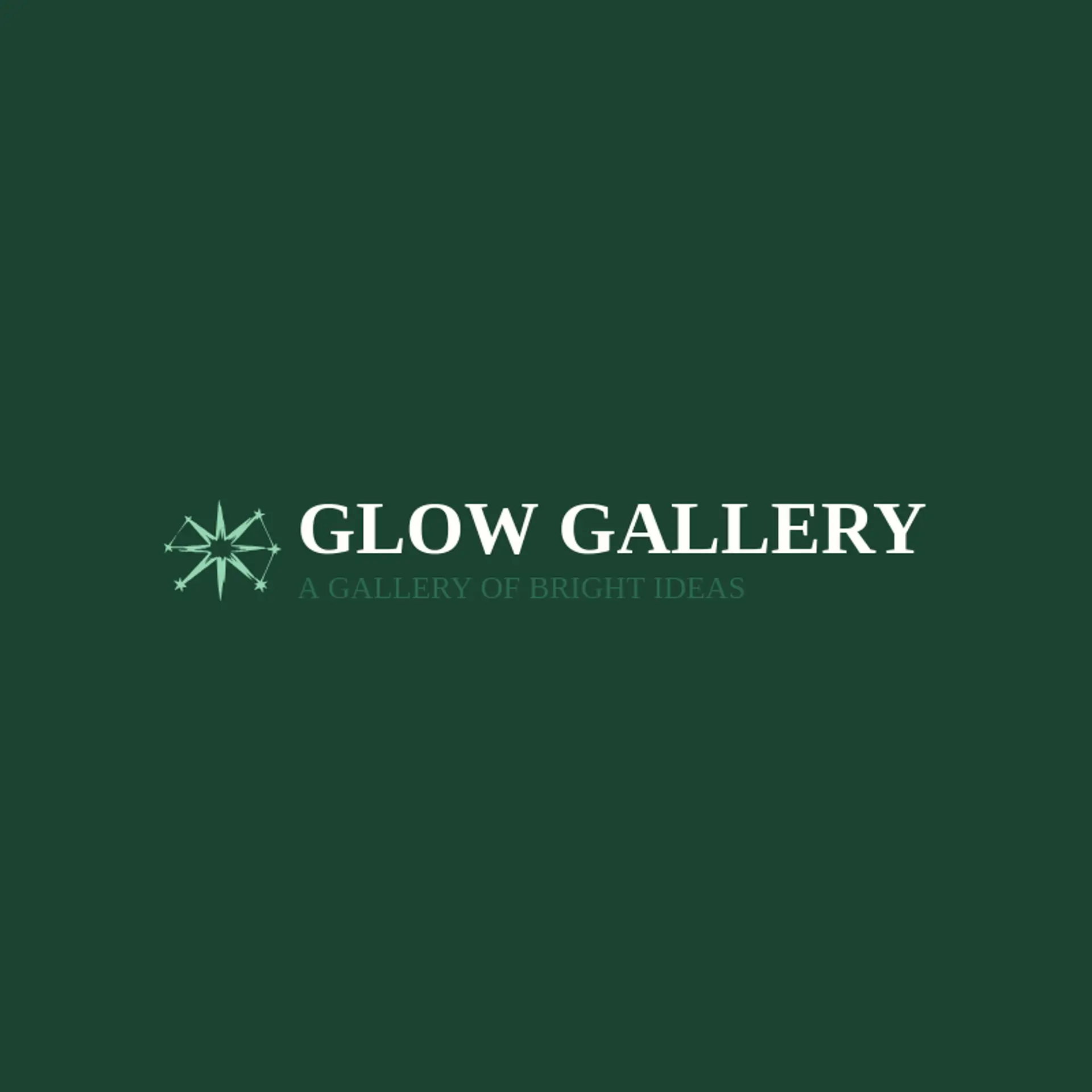 Glow Gallery logo for glow