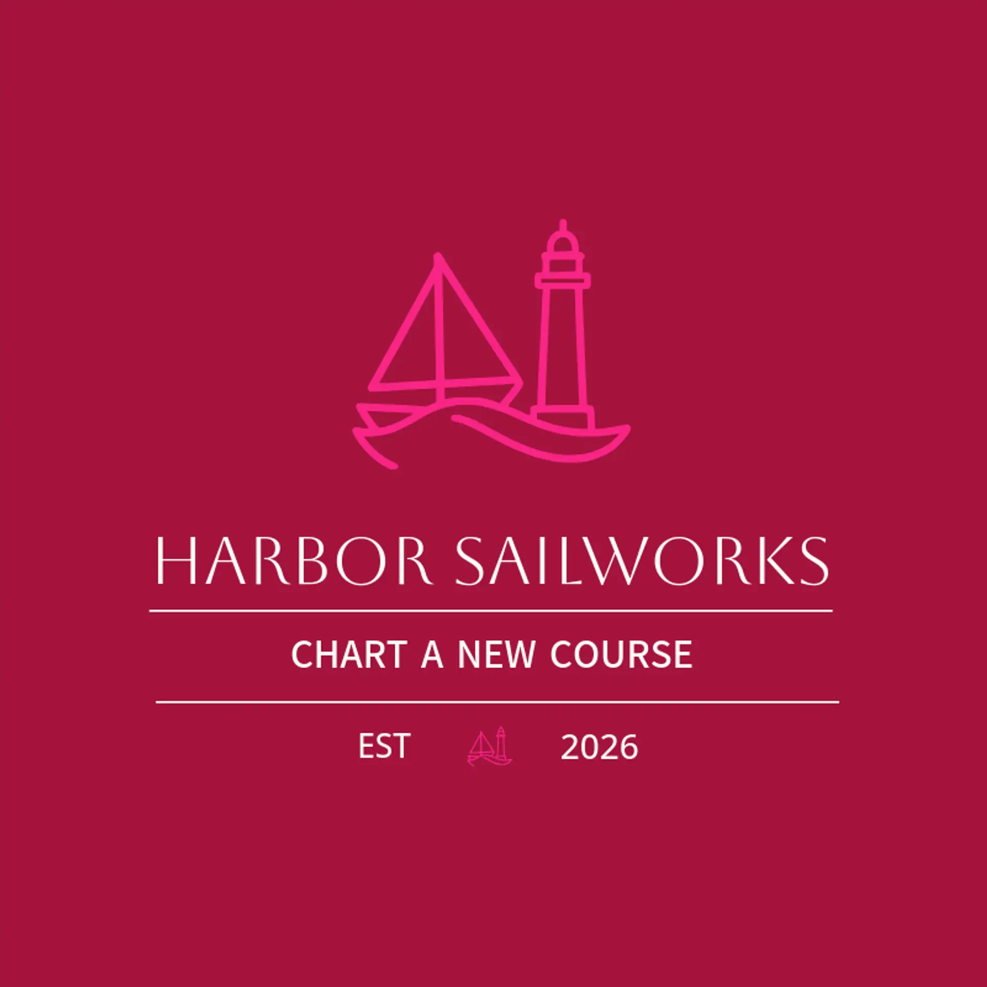 Harbor Sailworks logo for wave
