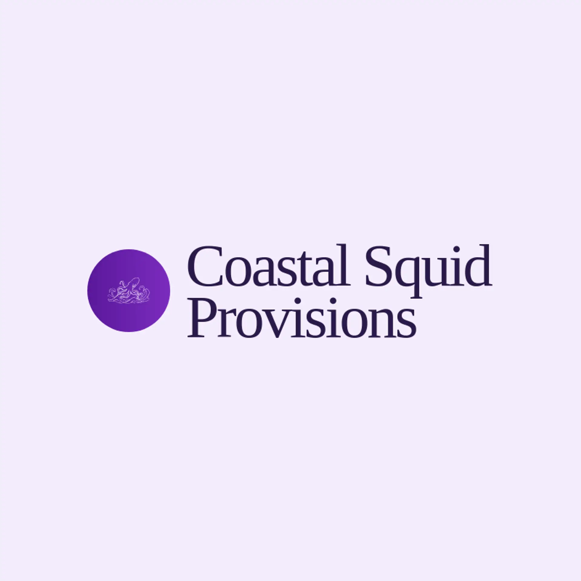 Coastal Squid Provisions logo for squid