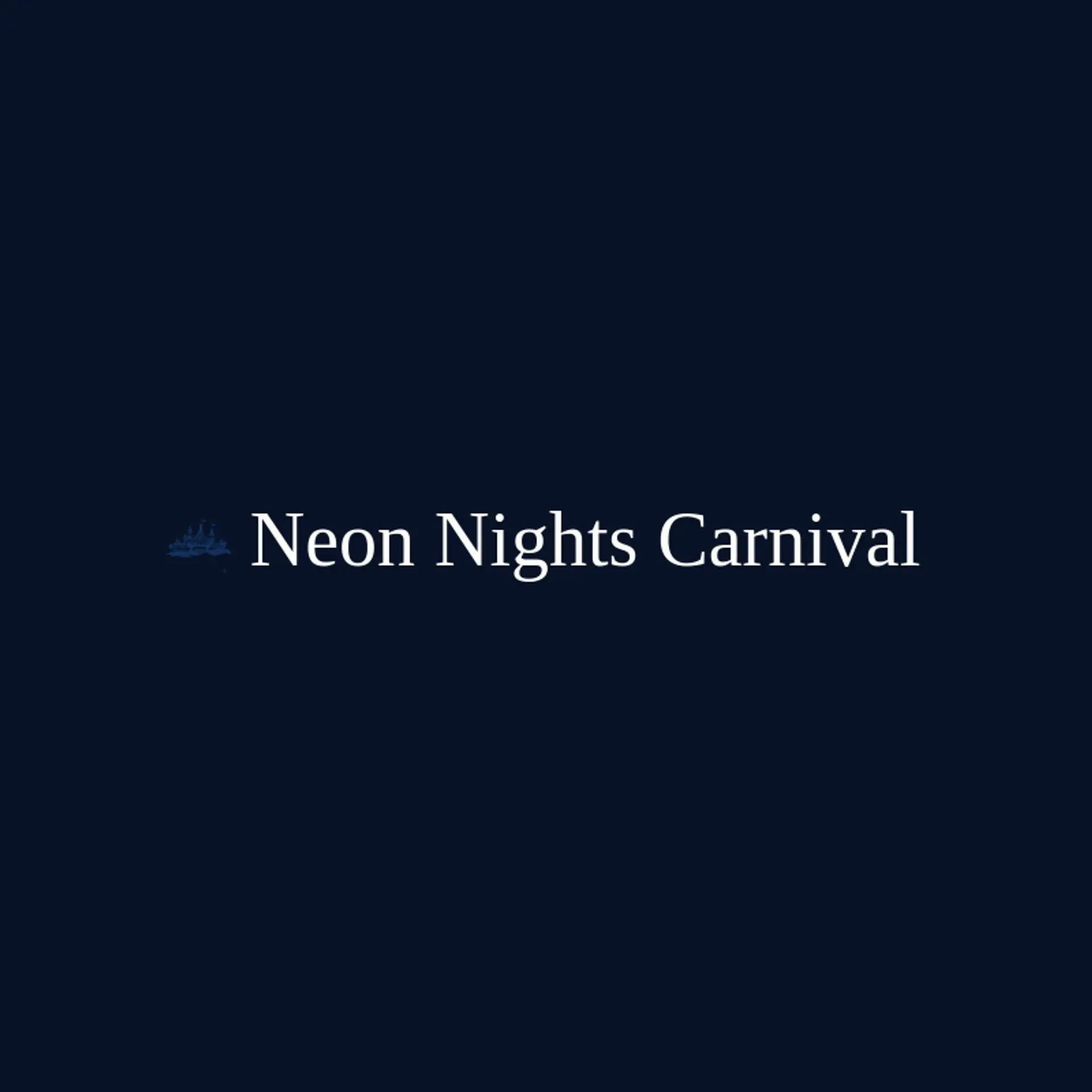 Neon Nights Carnival logo for carnival