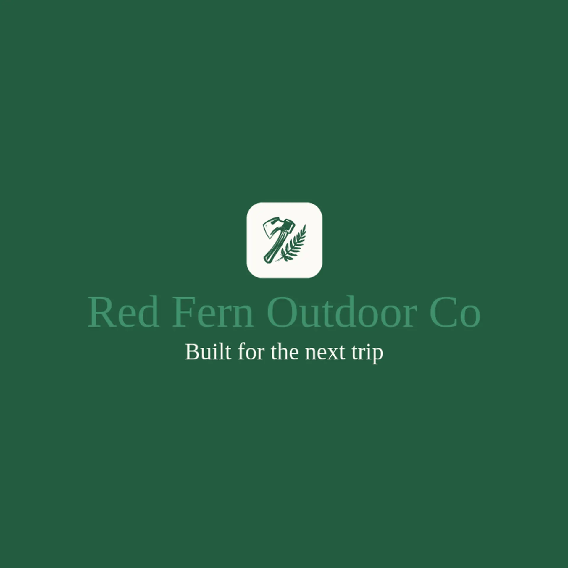 Red Fern Outdoor Co logo for tomahawk