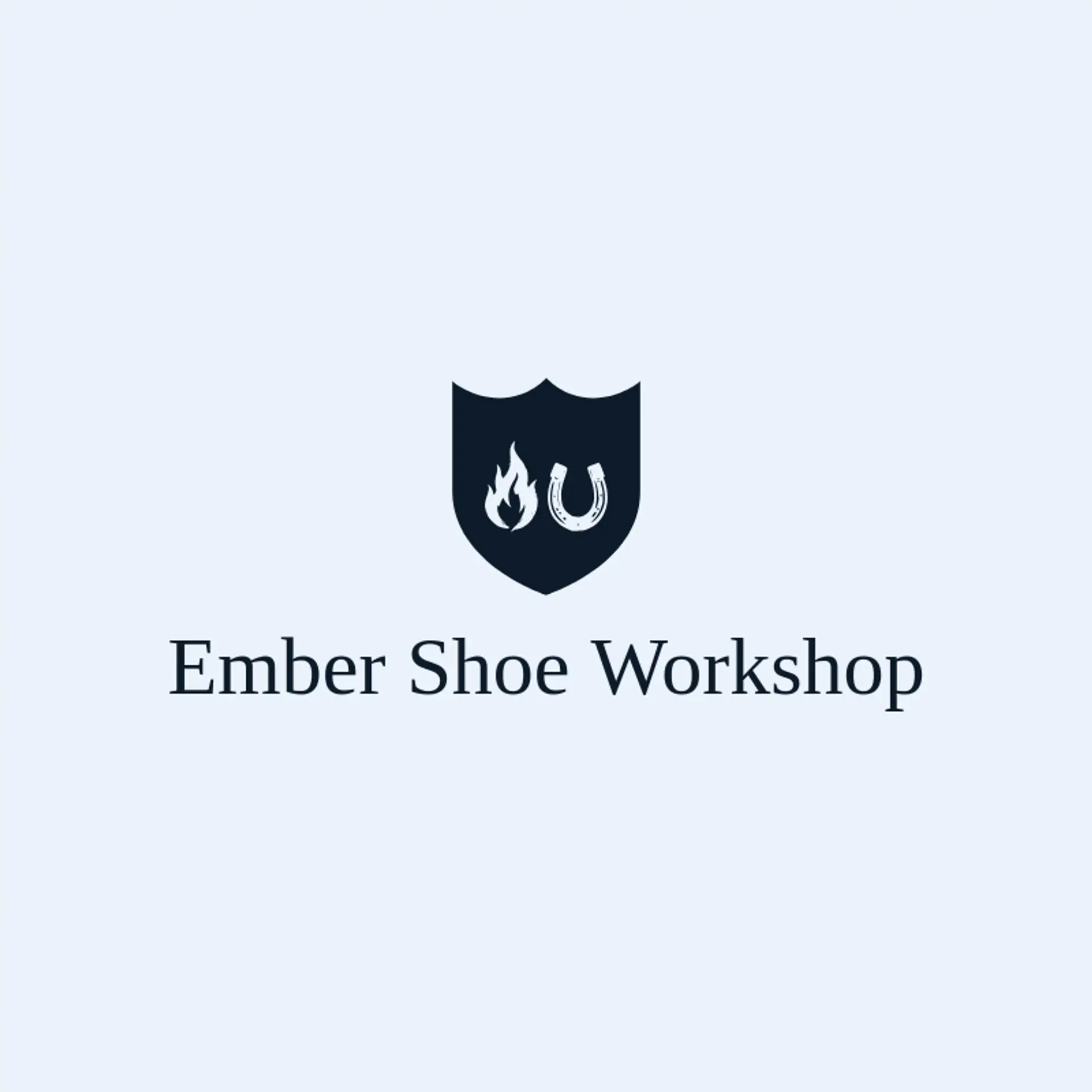 Ember Shoe Workshop logo for horseshoe