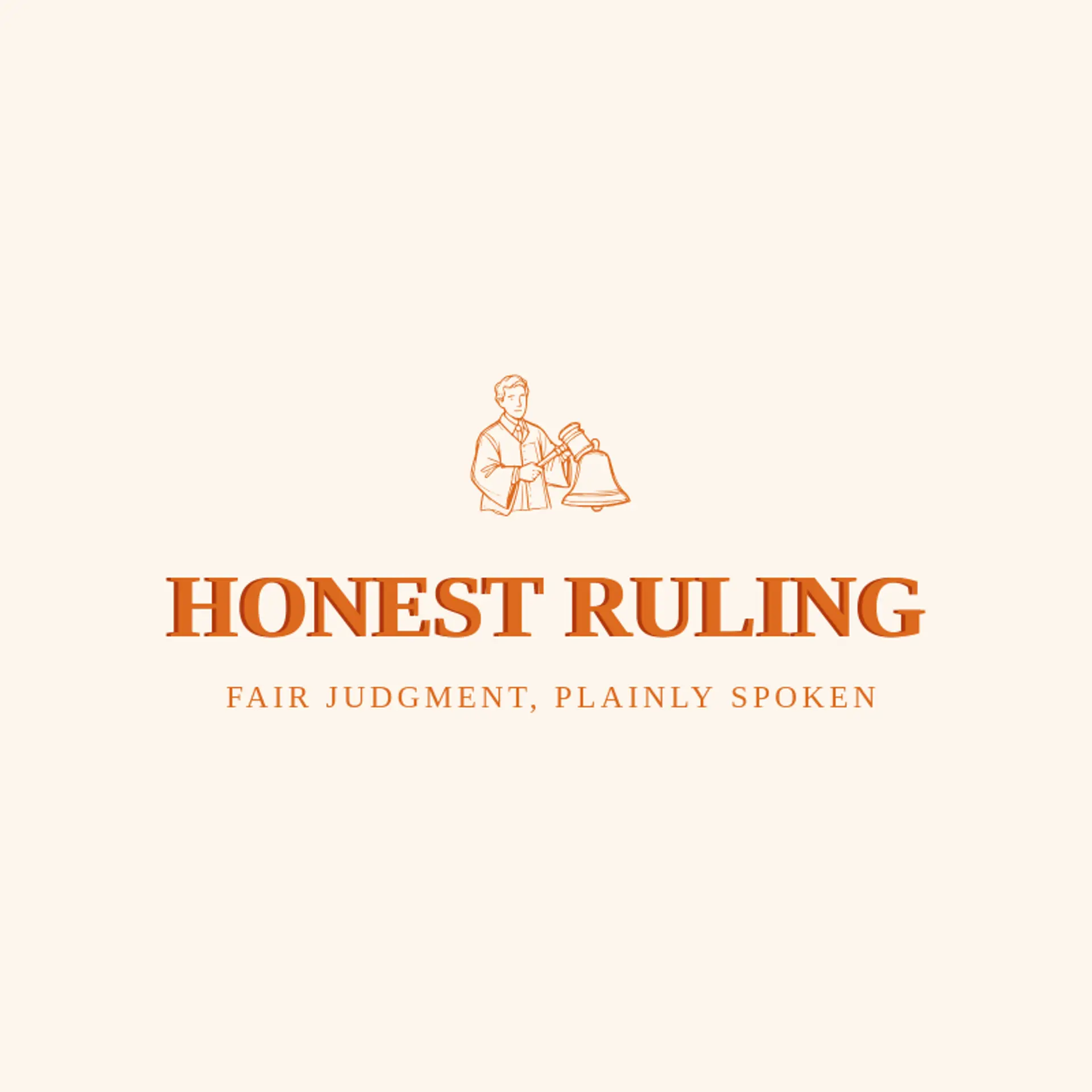 Honest Ruling logo for judge