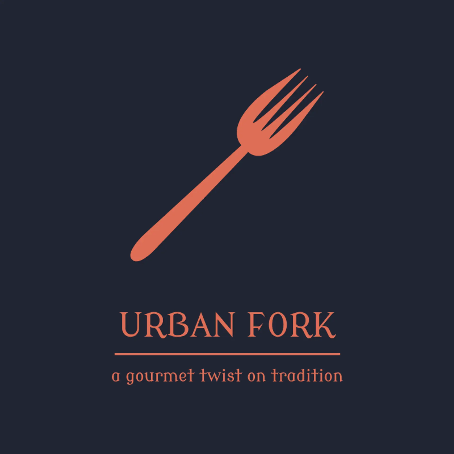 Urban Bite logo for food restaurant