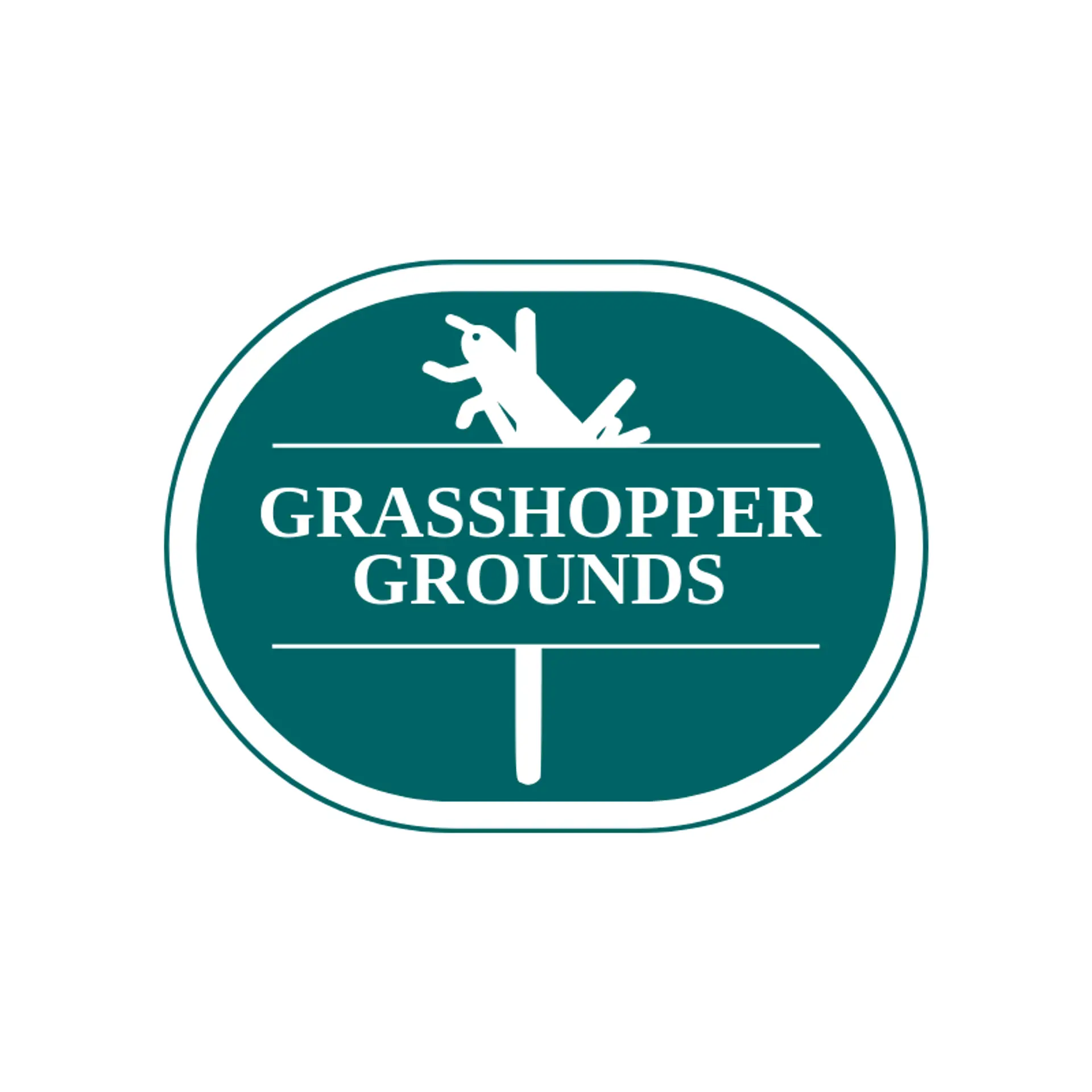 Grasshopper Grounds logo for grass