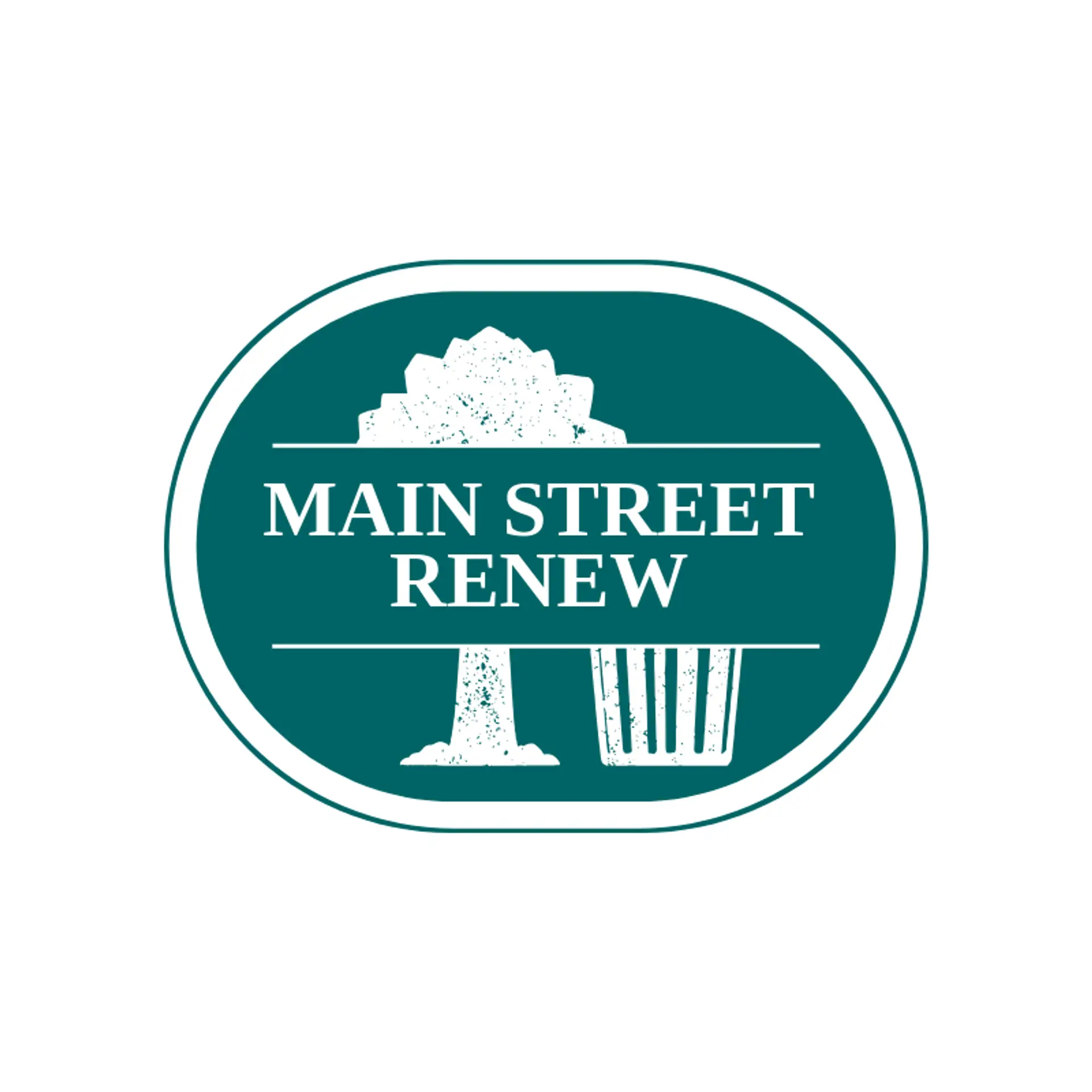 Main Street Renew logo for trash