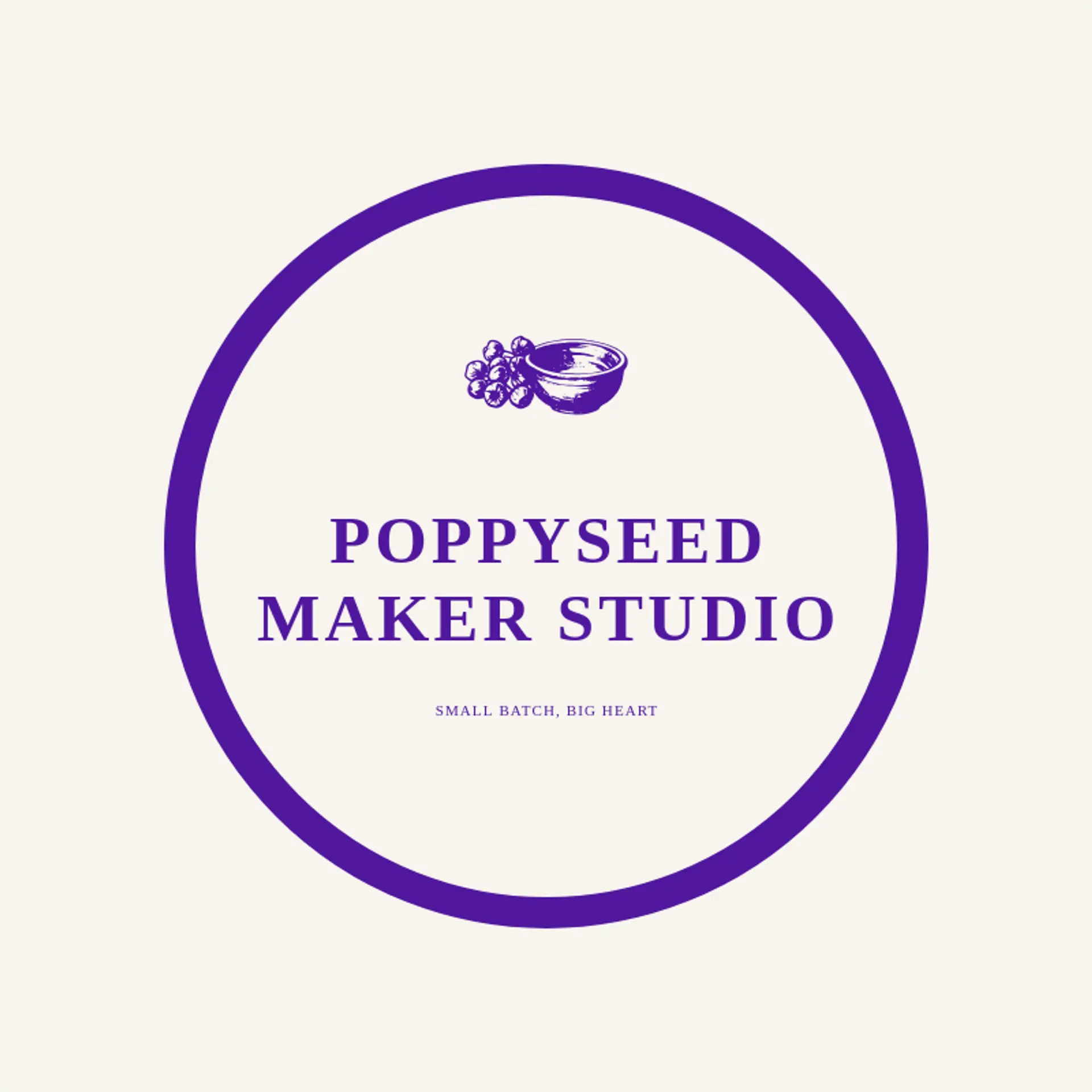 Poppyseed Maker Studio logo for artisan