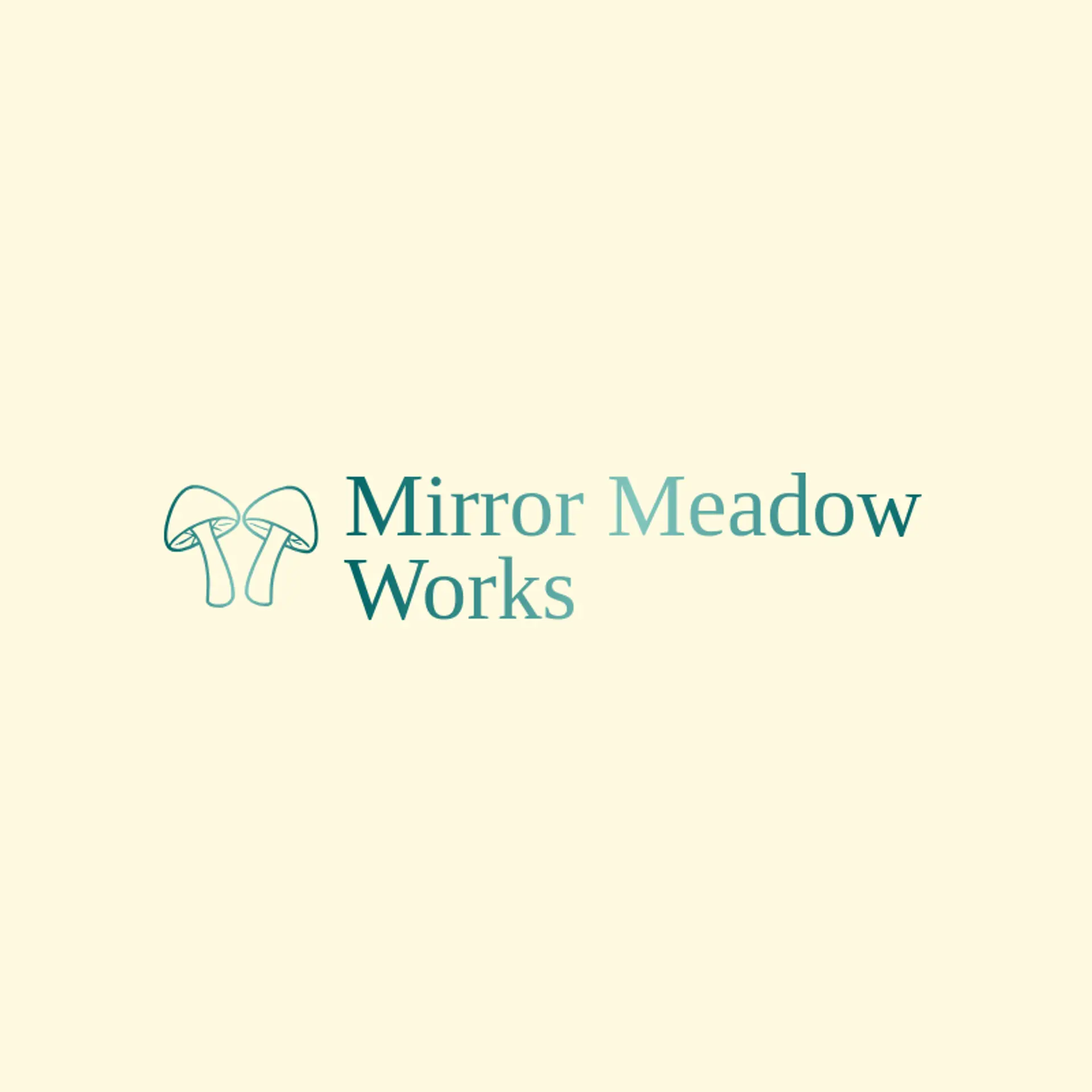 Mirror Meadow Works logo for symmetry