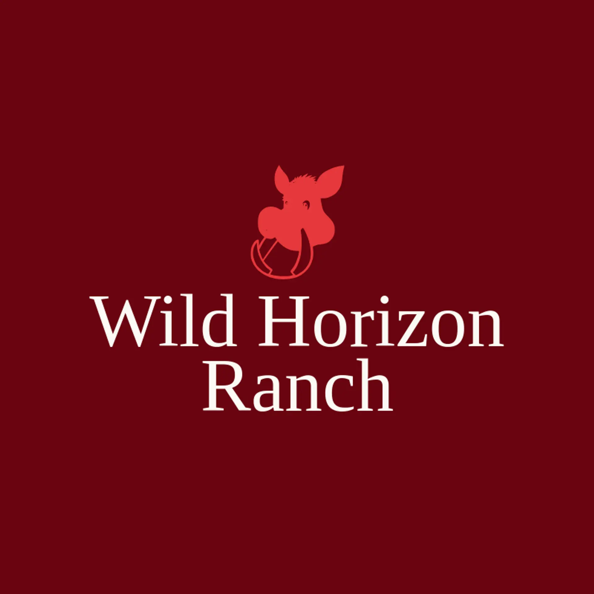Wild Horizon Ranch logo for wild