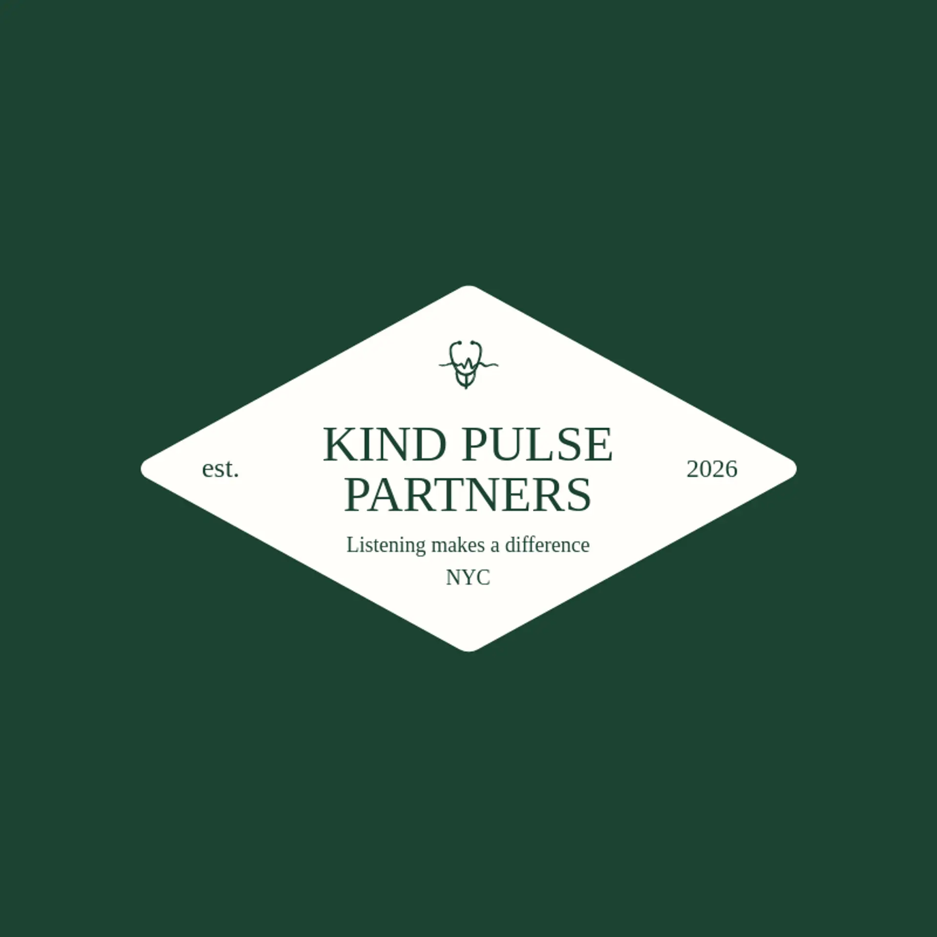 Kind Pulse Partners logo for stethoscope
