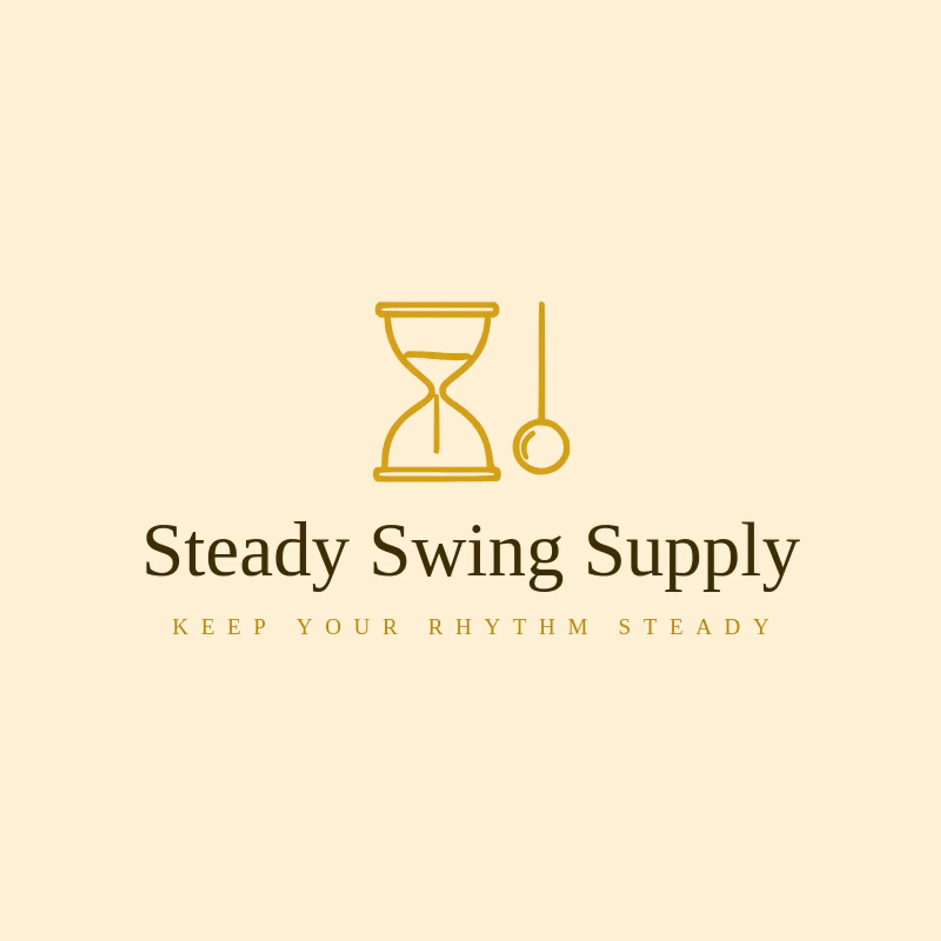 Steady Swing Supply logo for hourglass