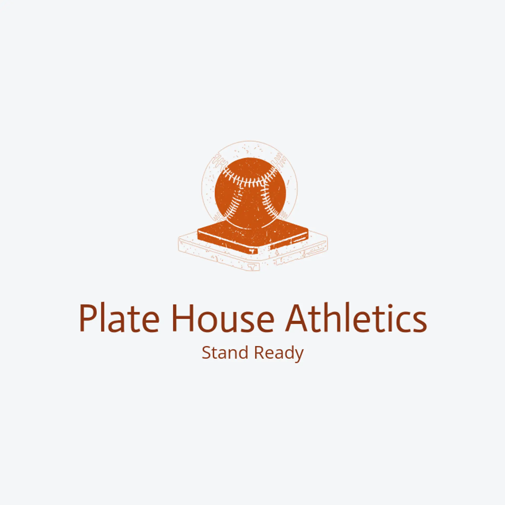 Plate House Athletics logo for softball