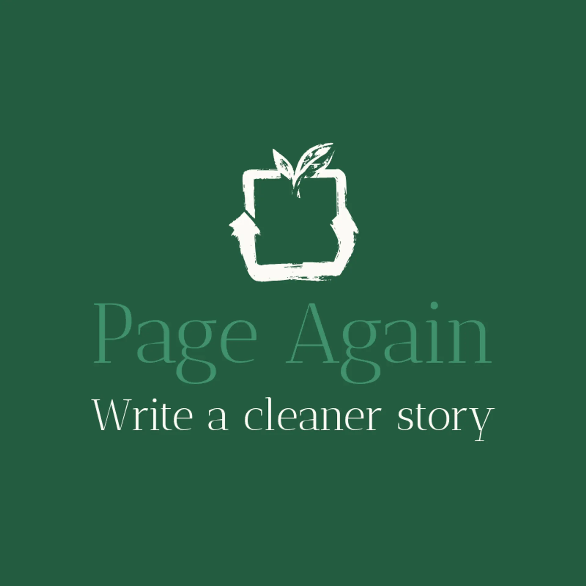Page Again logo for recycling