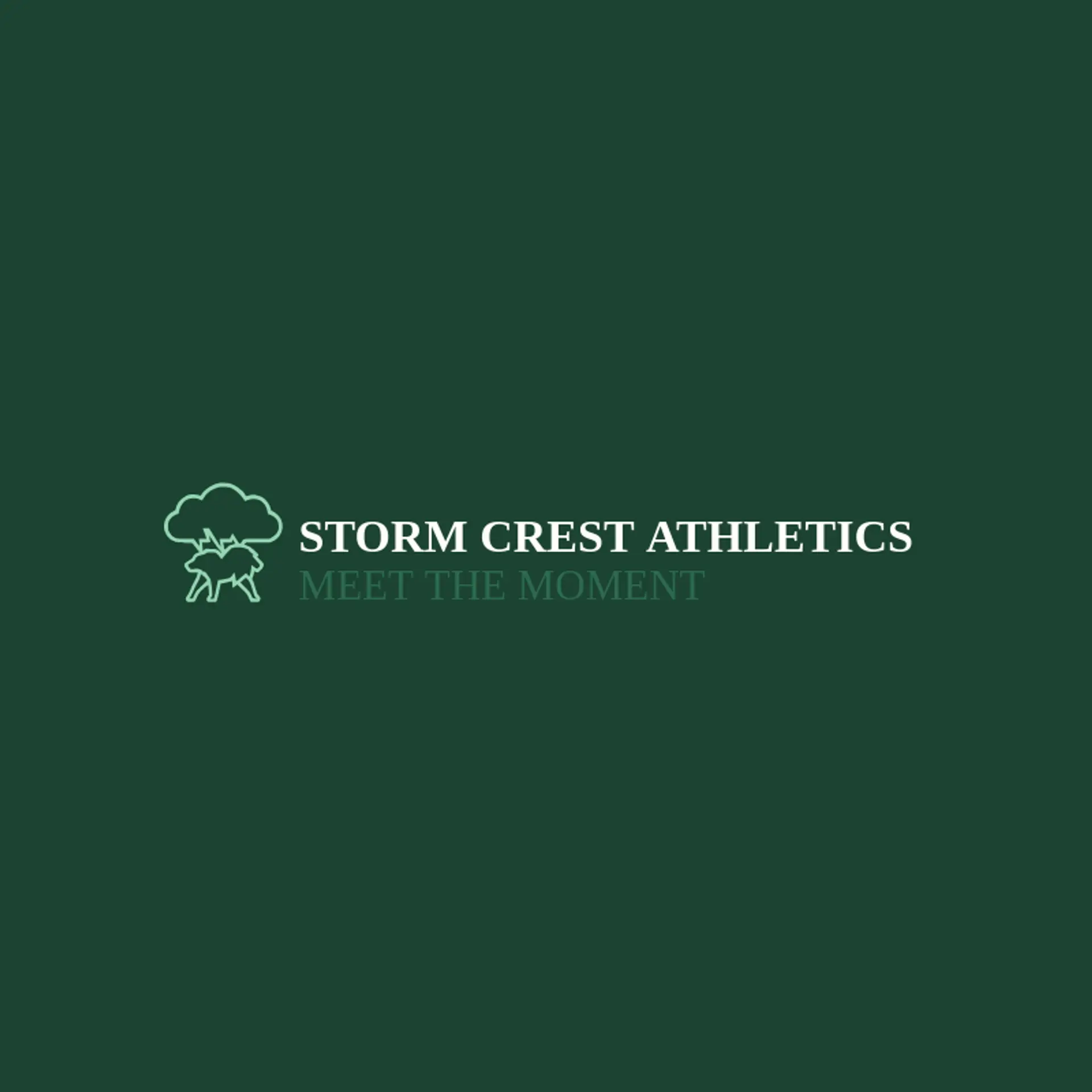 Storm Crest Athletics logo for apex predator