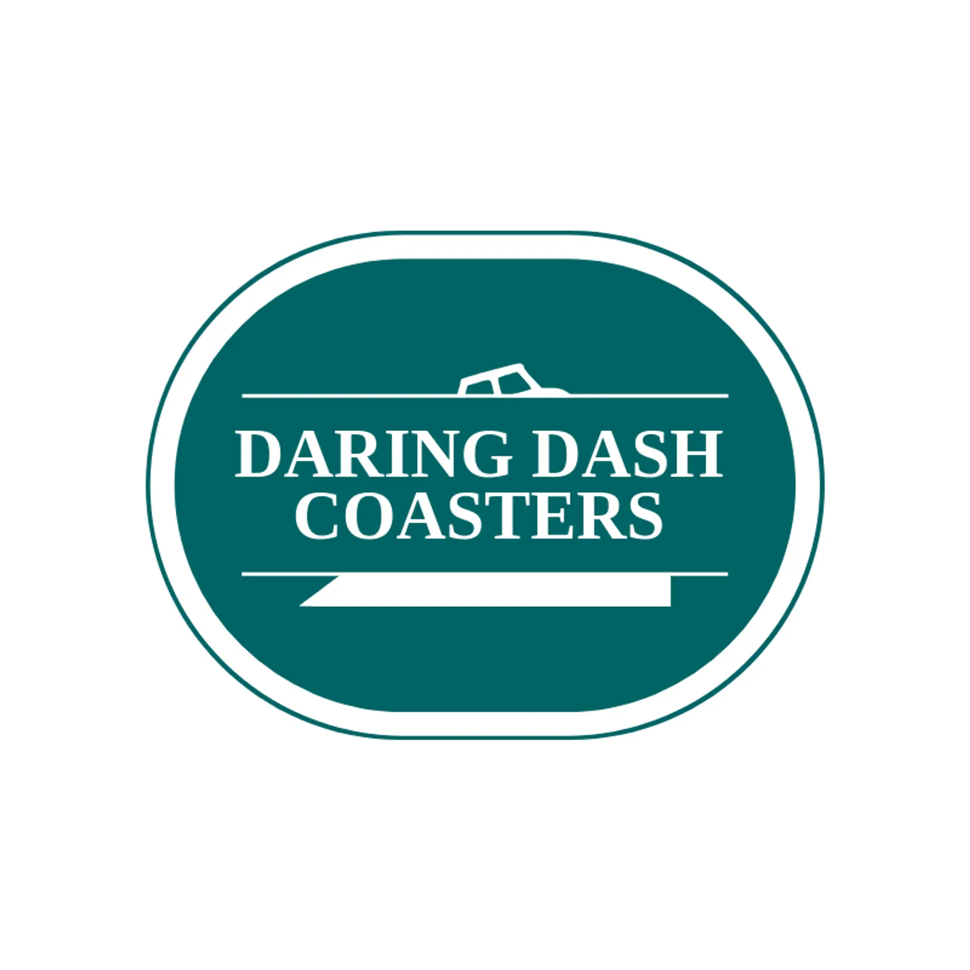 Daring Dash Coasters logo for roller coaster