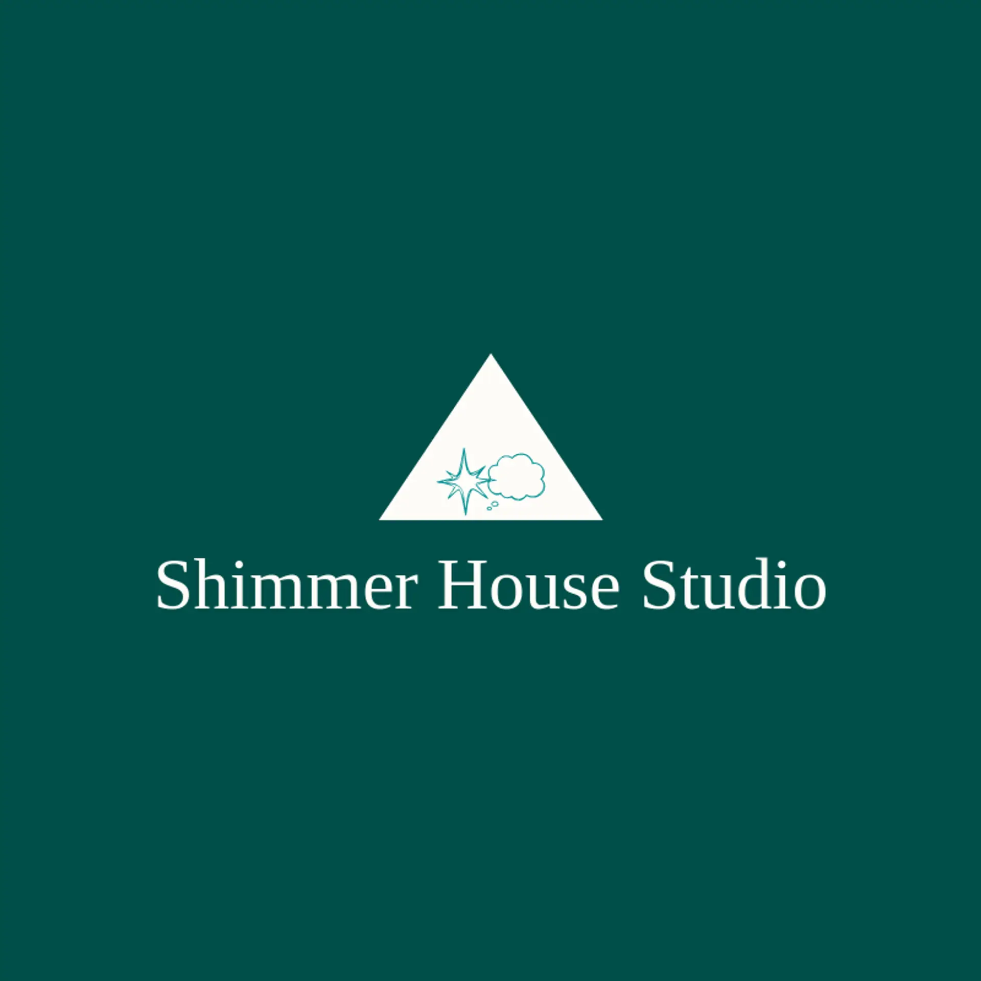 Shimmer House Studio logo for sparkle