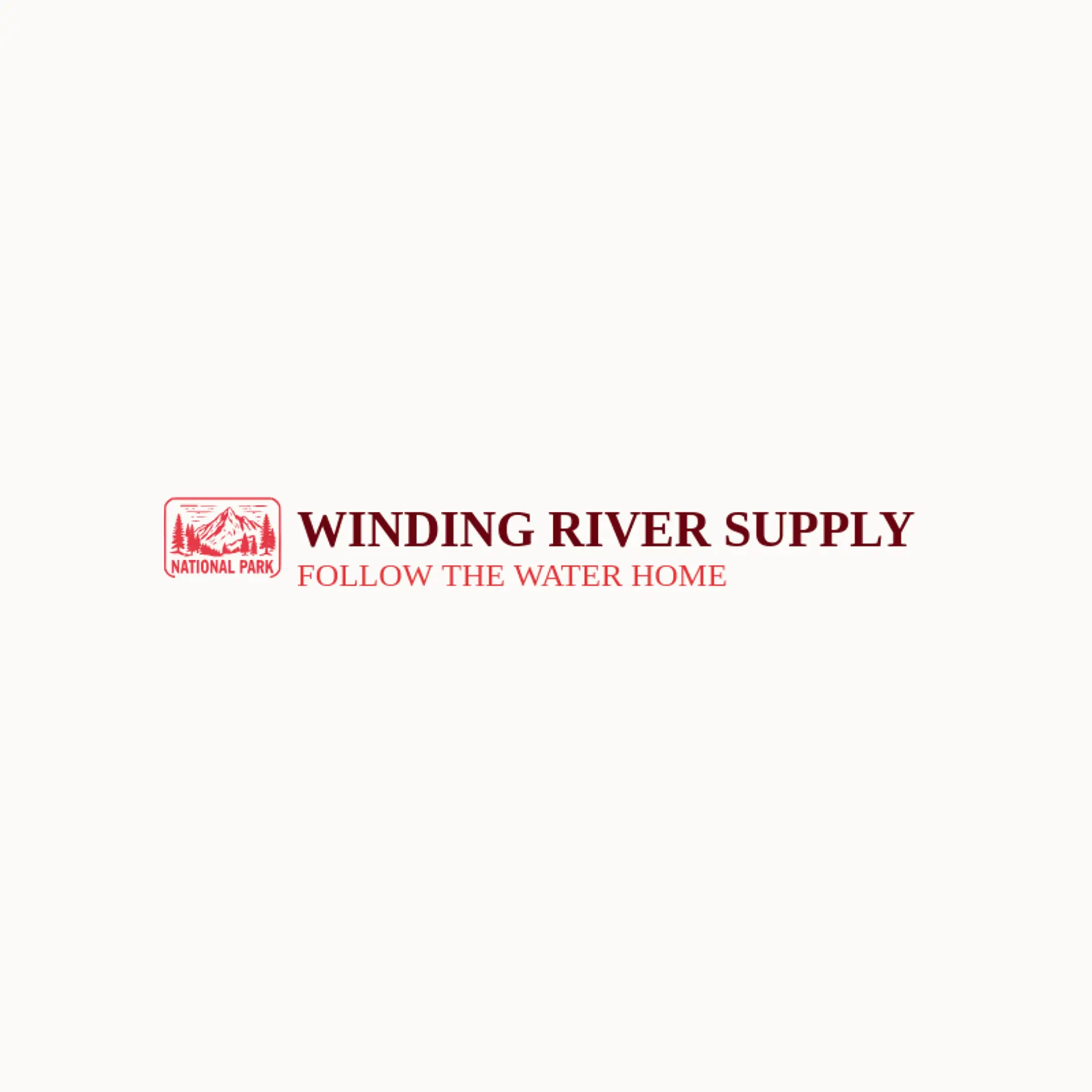Winding River Supply logo for national park