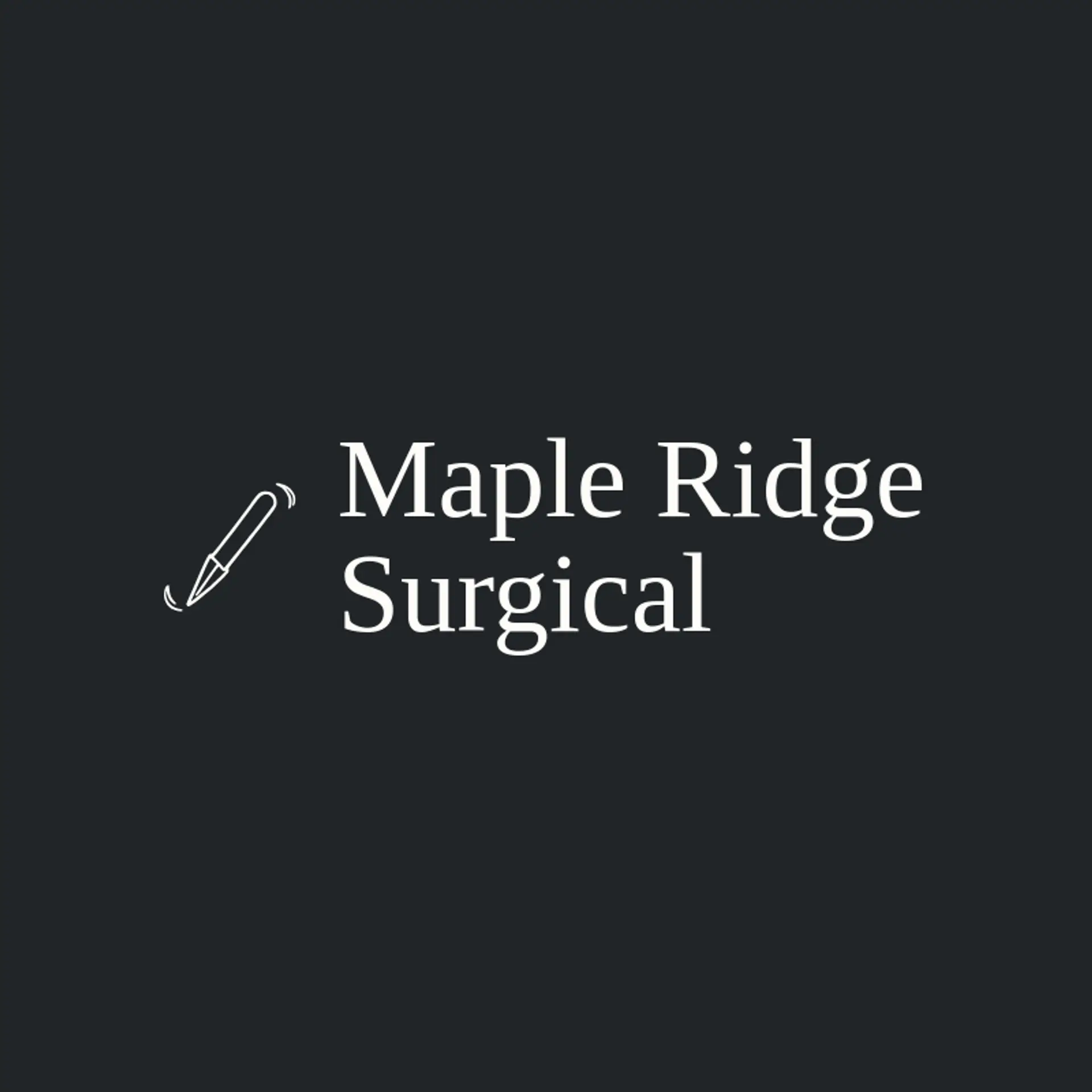 Maple Ridge Surgical logo for surgery