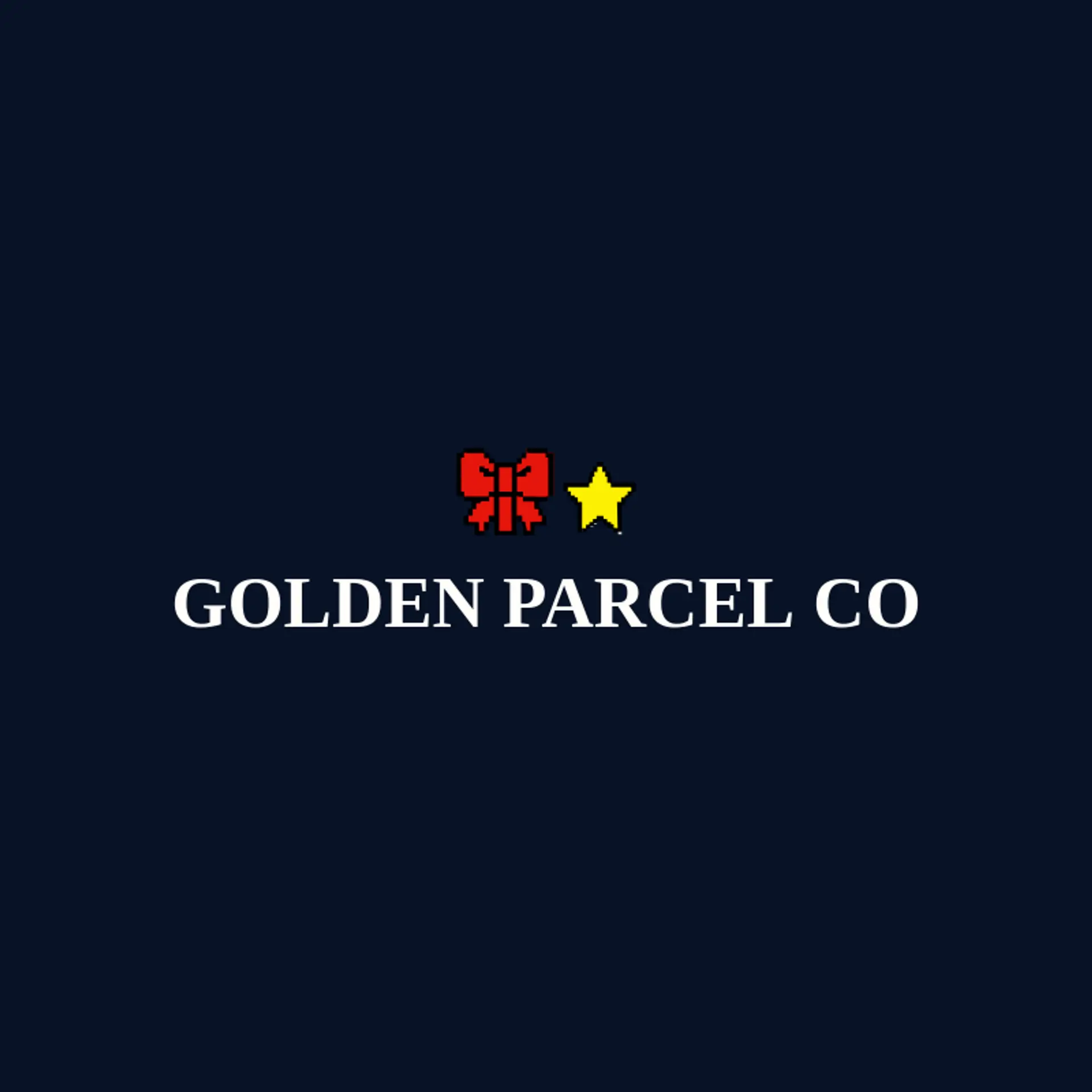 Golden Parcel Co logo for gift