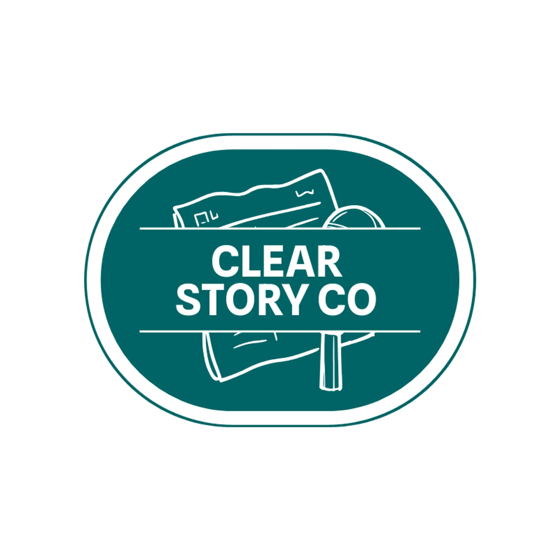 Clear Story Co logo for news channel