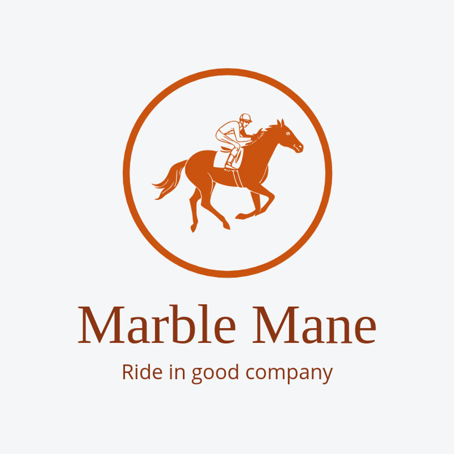 Marble Mane logo for jockey