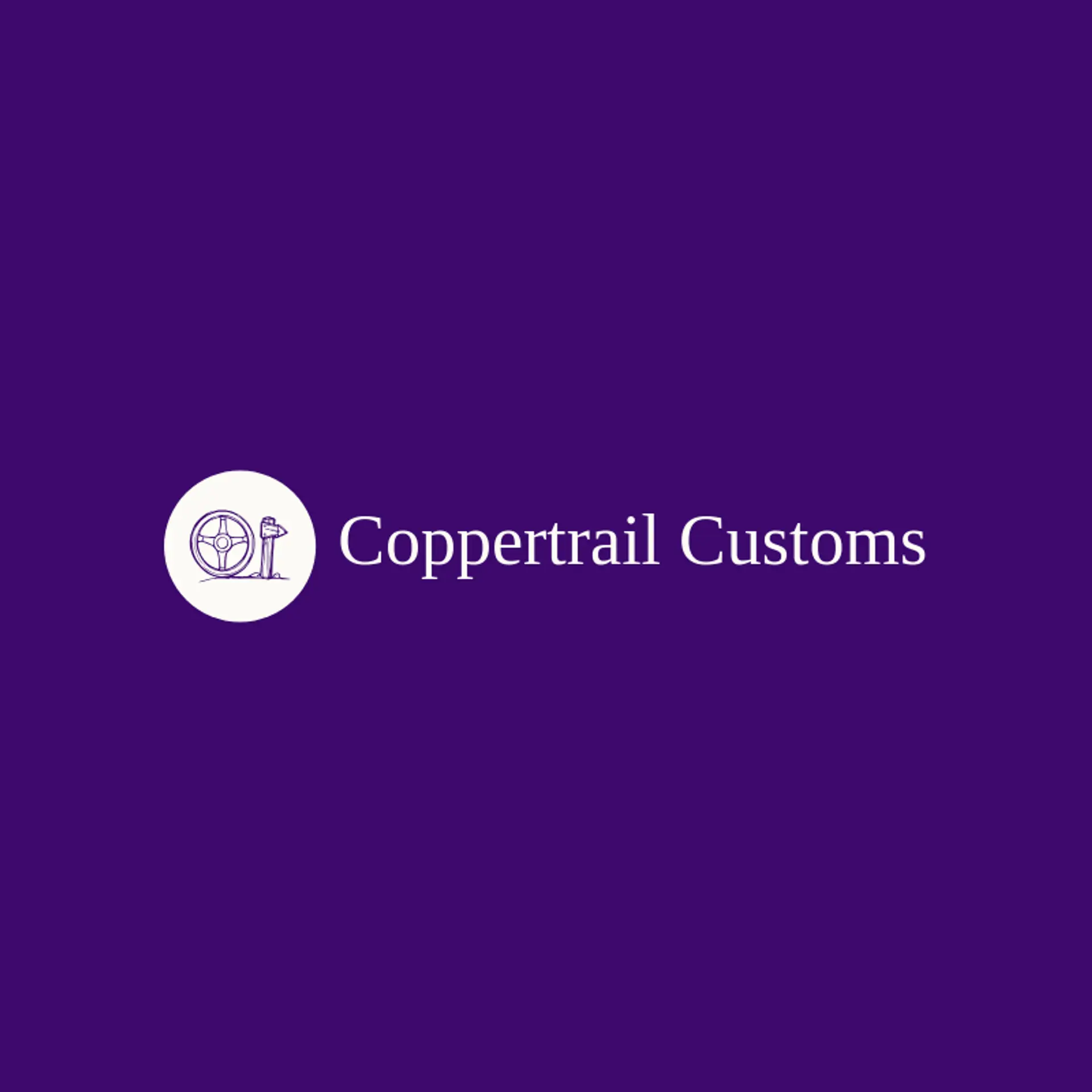Coppertrail Customs logo for steering wheel