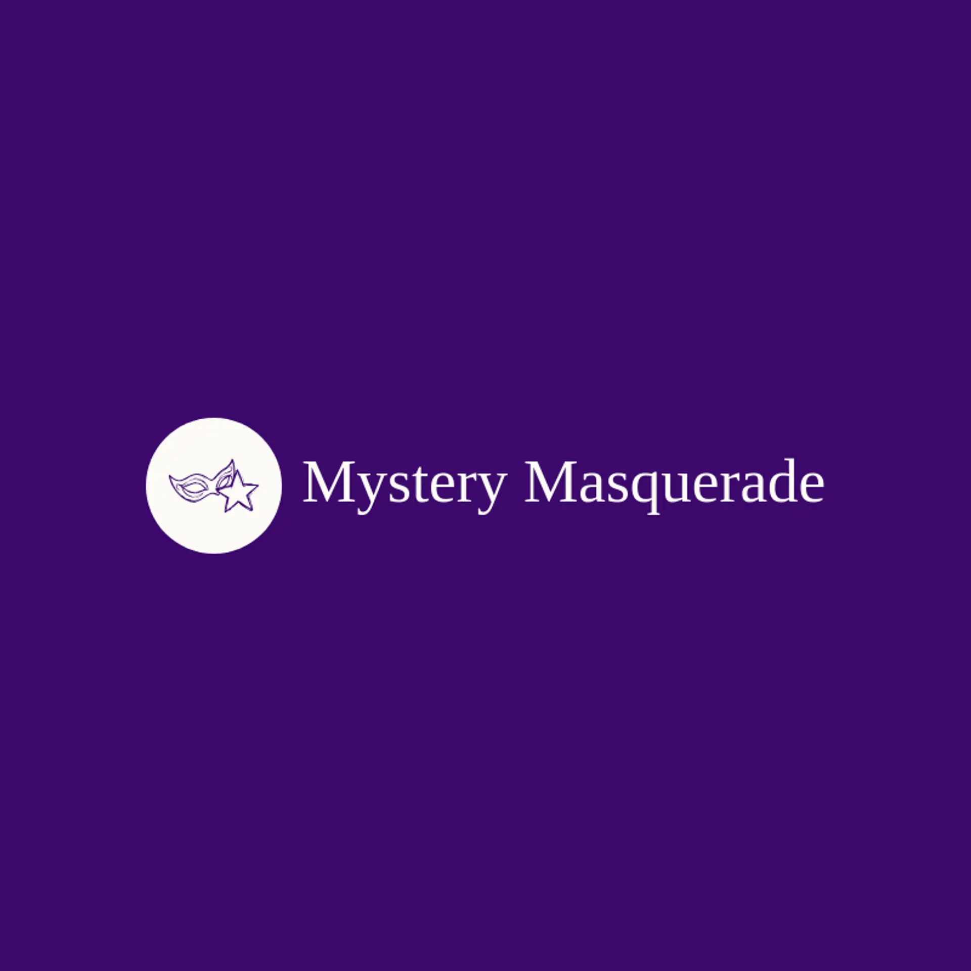 Mystery Masquerade logo for spooky