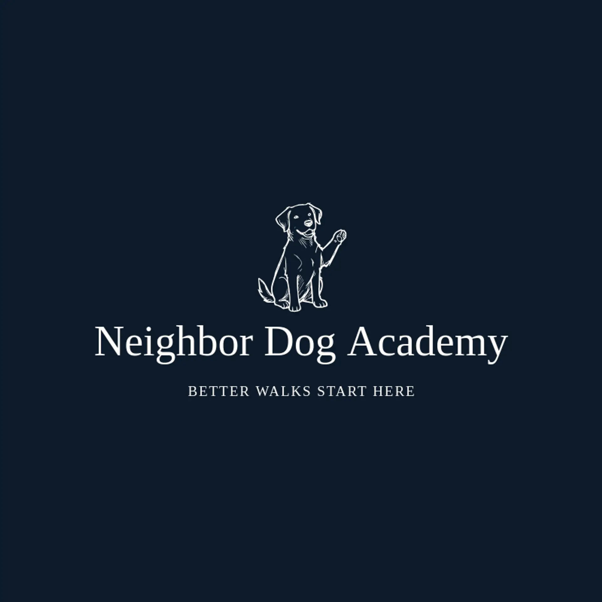 Neighbor Dog Academy logo for dog training