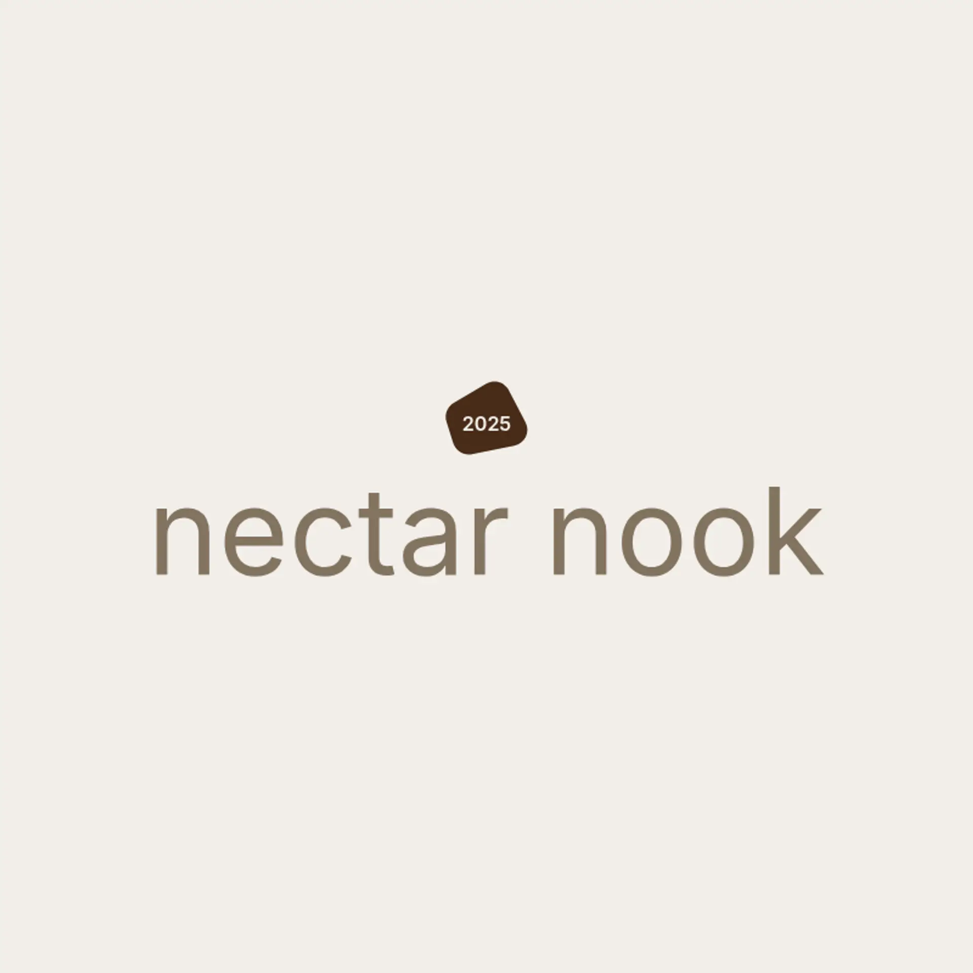 Nectar Nook logo for unique cafe