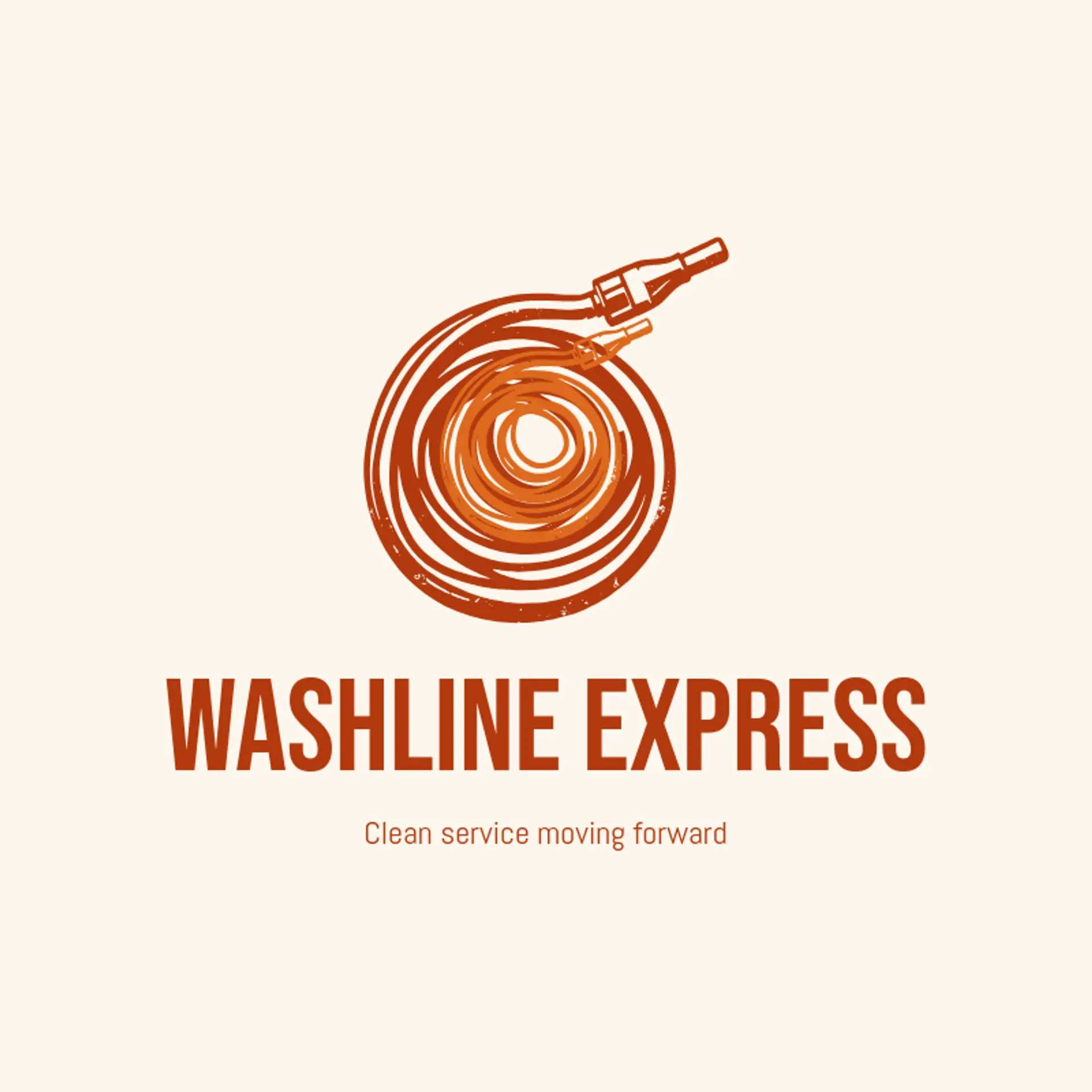Washline Express logo for car wash