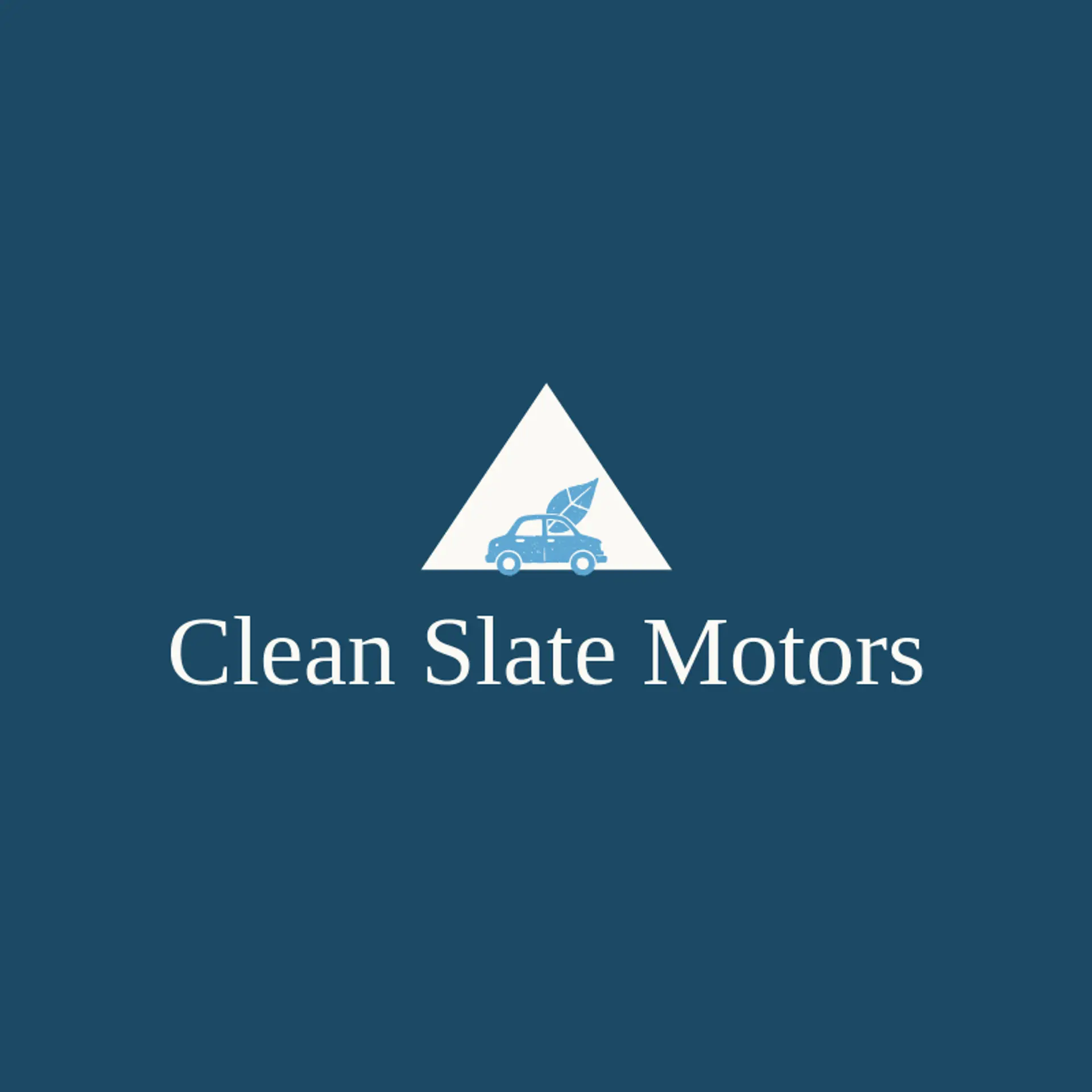 Clean Slate Motors logo for mobile detailing