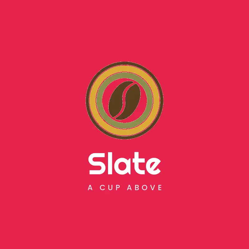Coffee bean badge logo