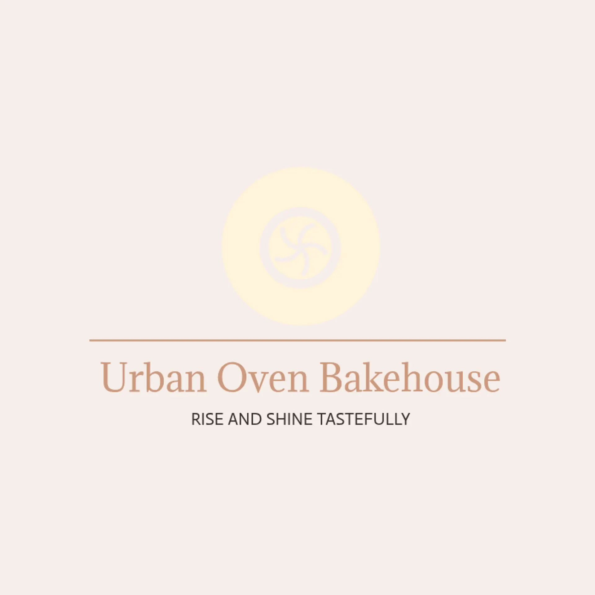 Rise & Whisk logo for modern bakery