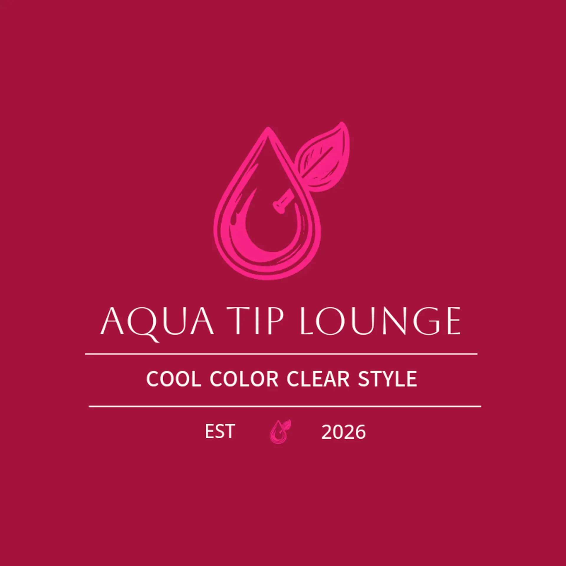 Aqua Tip Lounge logo for nail