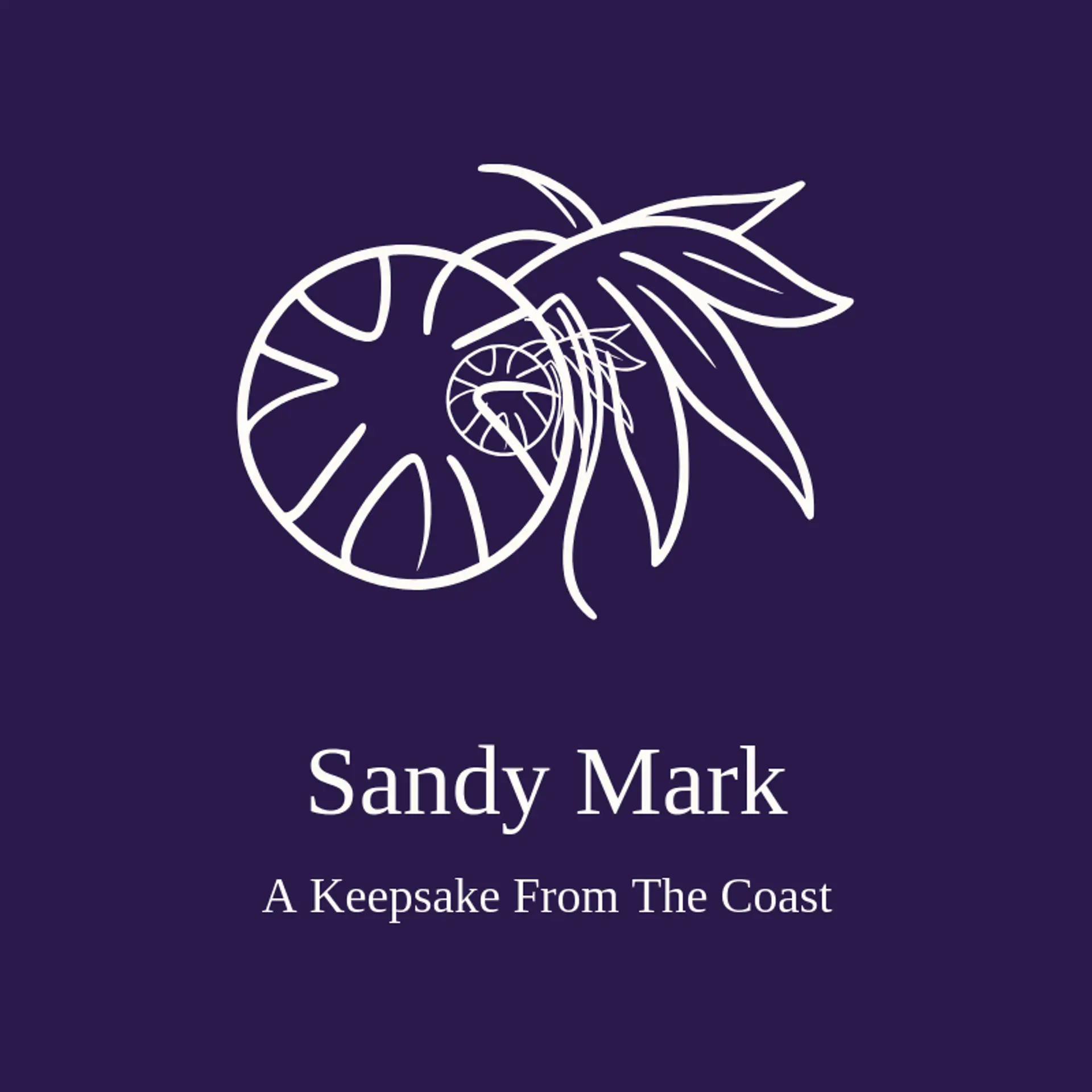 Sandy Mark logo for beach