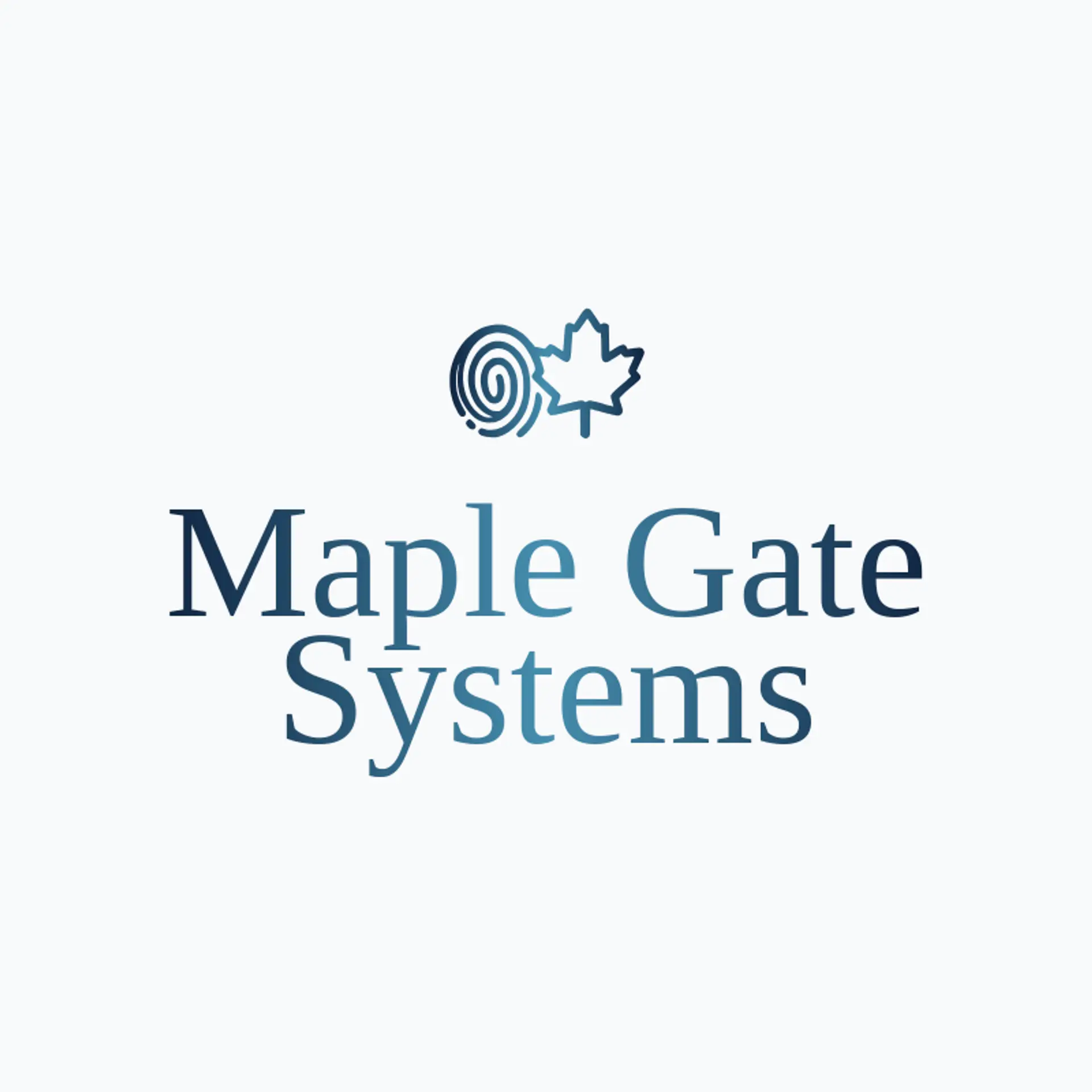 Maple Gate Systems logo for fingerprint