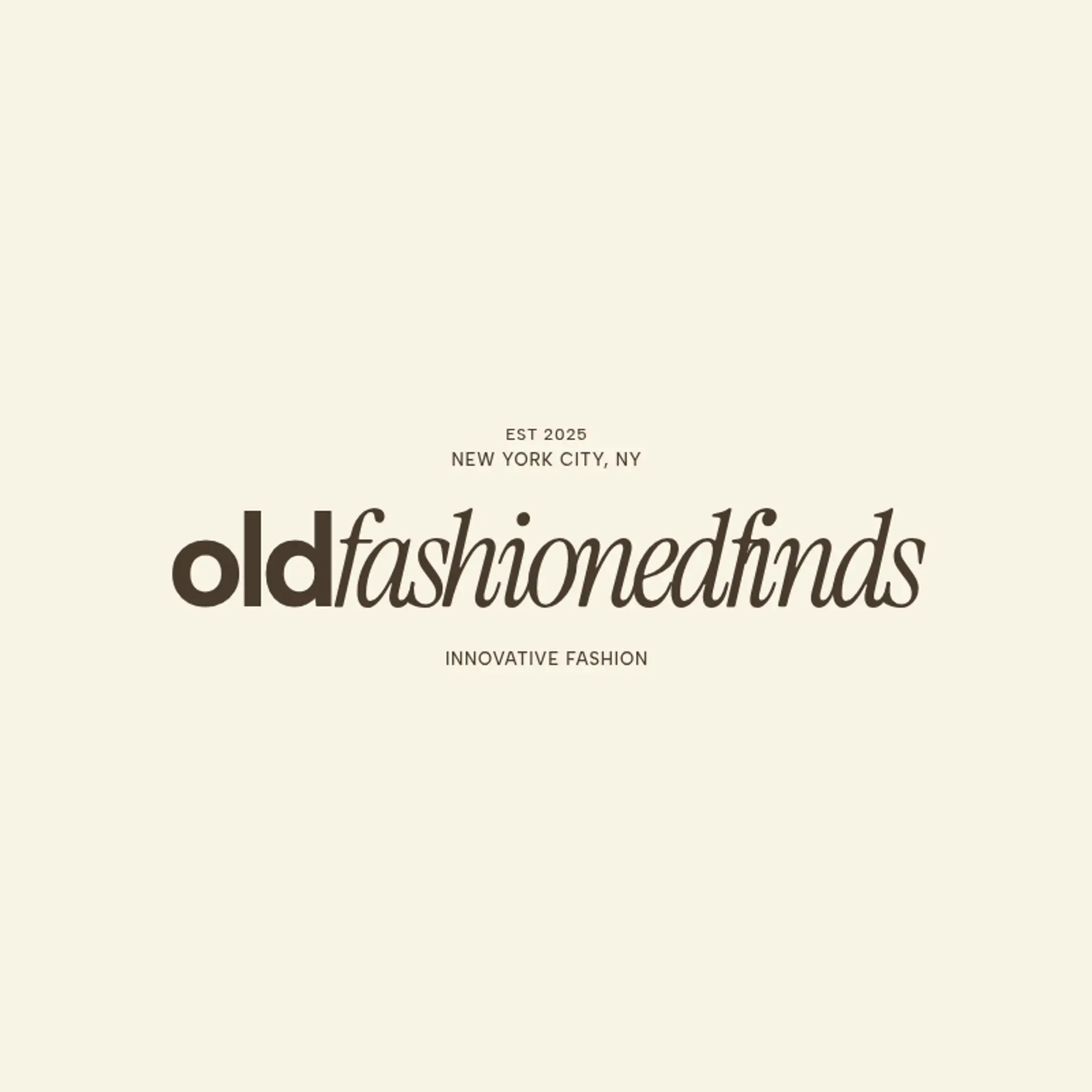 Old Fashioned Finds logo for classic fashion