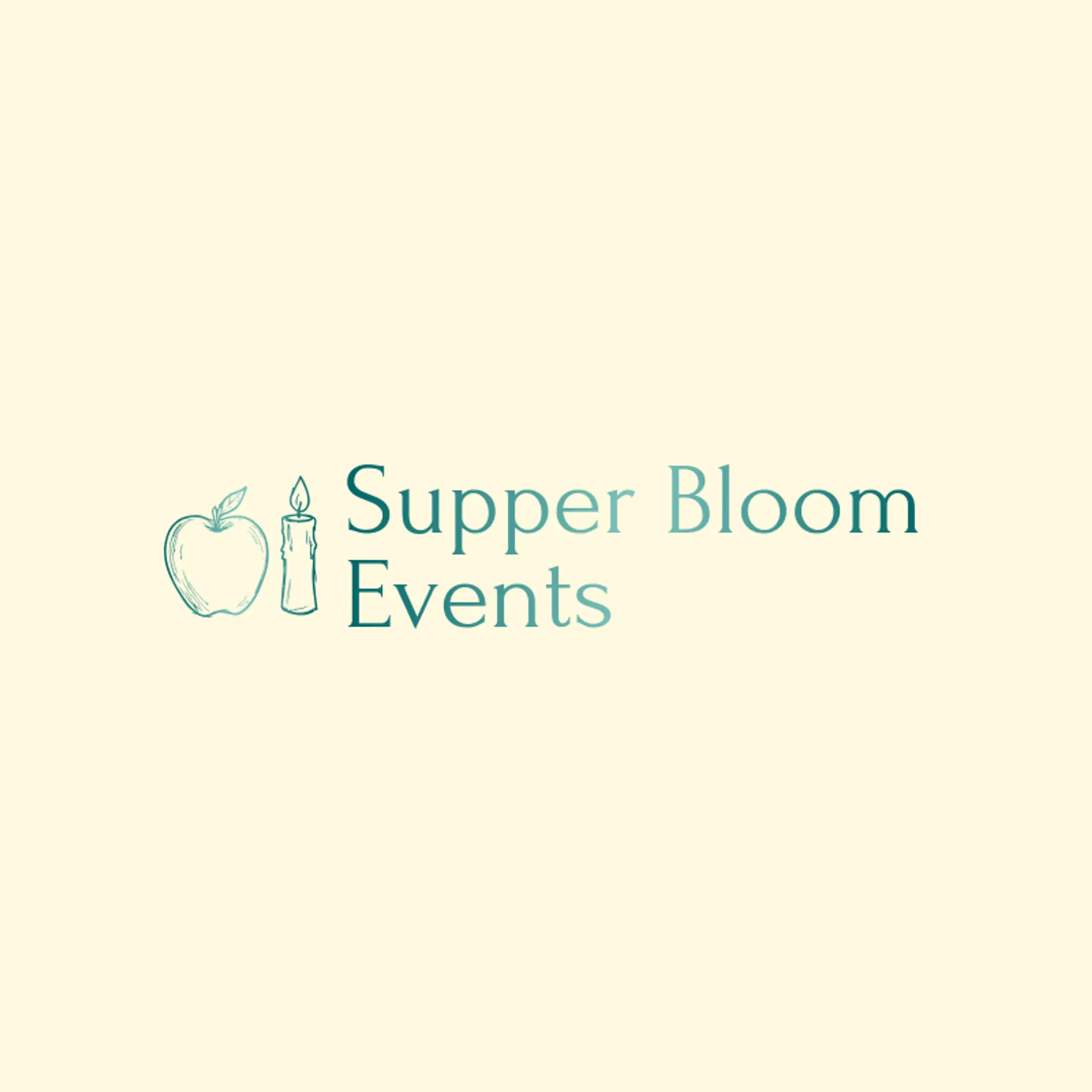Supper Bloom Events logo for thanksgiving