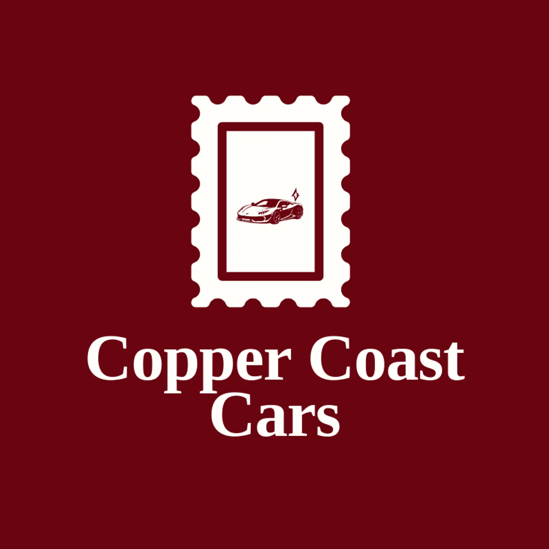 Copper Coast Cars logo for sports car