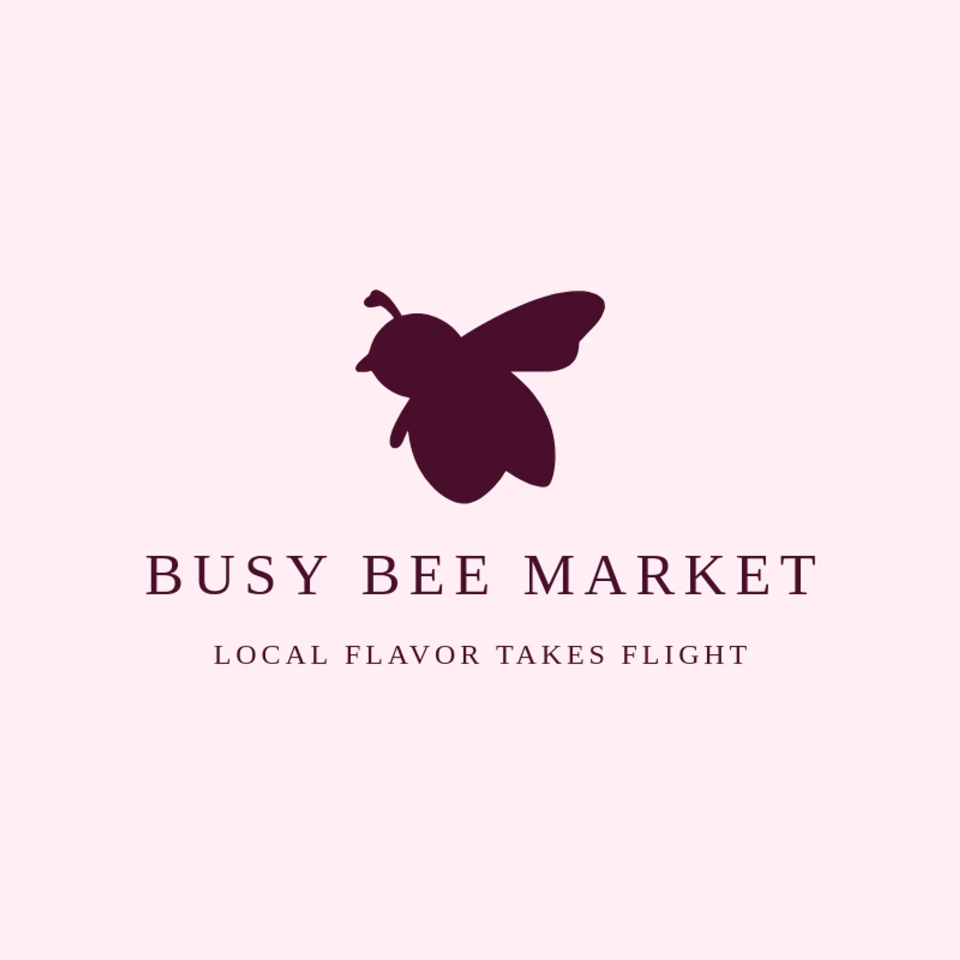 Busy Bee Market logo for honey bee