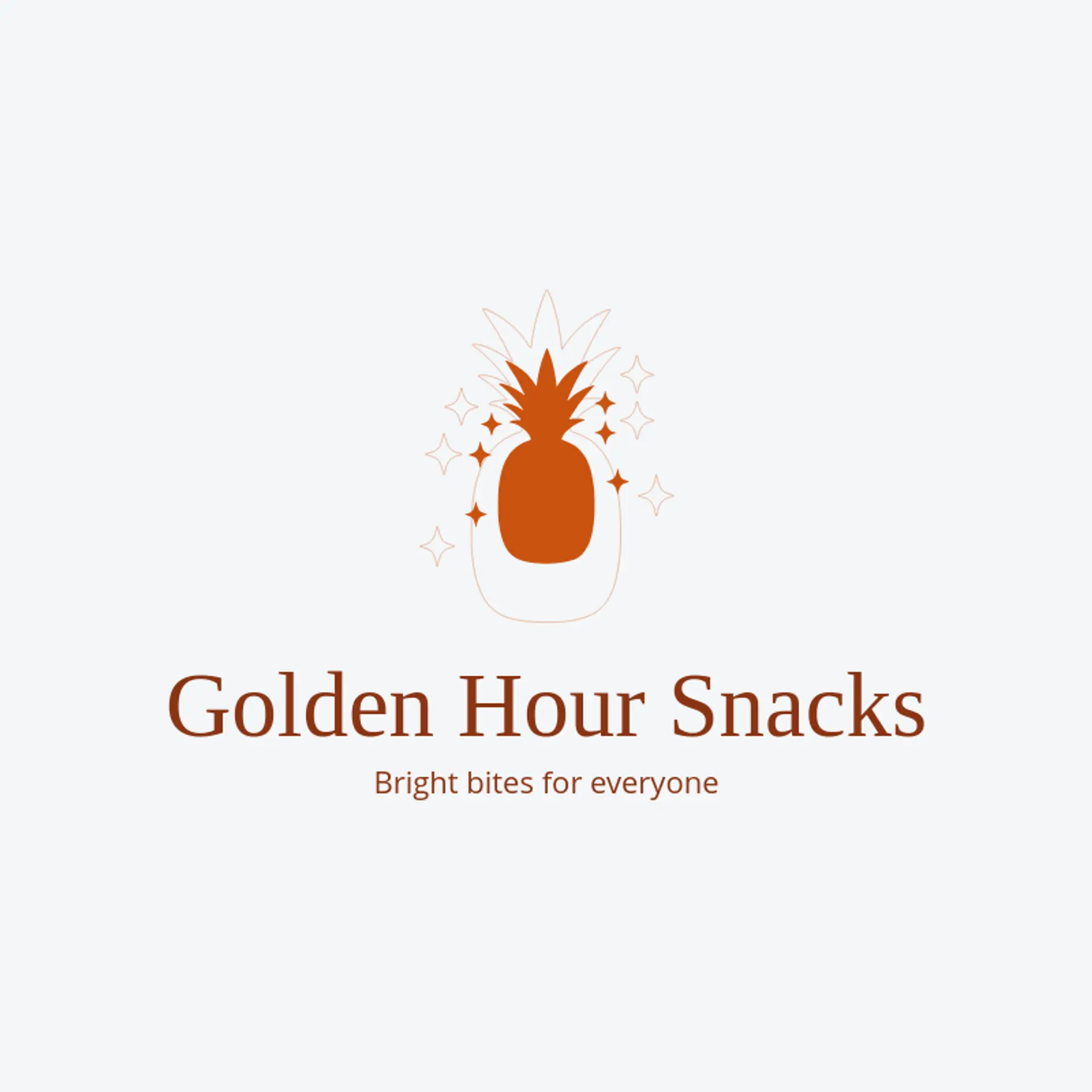 Golden Hour Snacks logo for pineapple