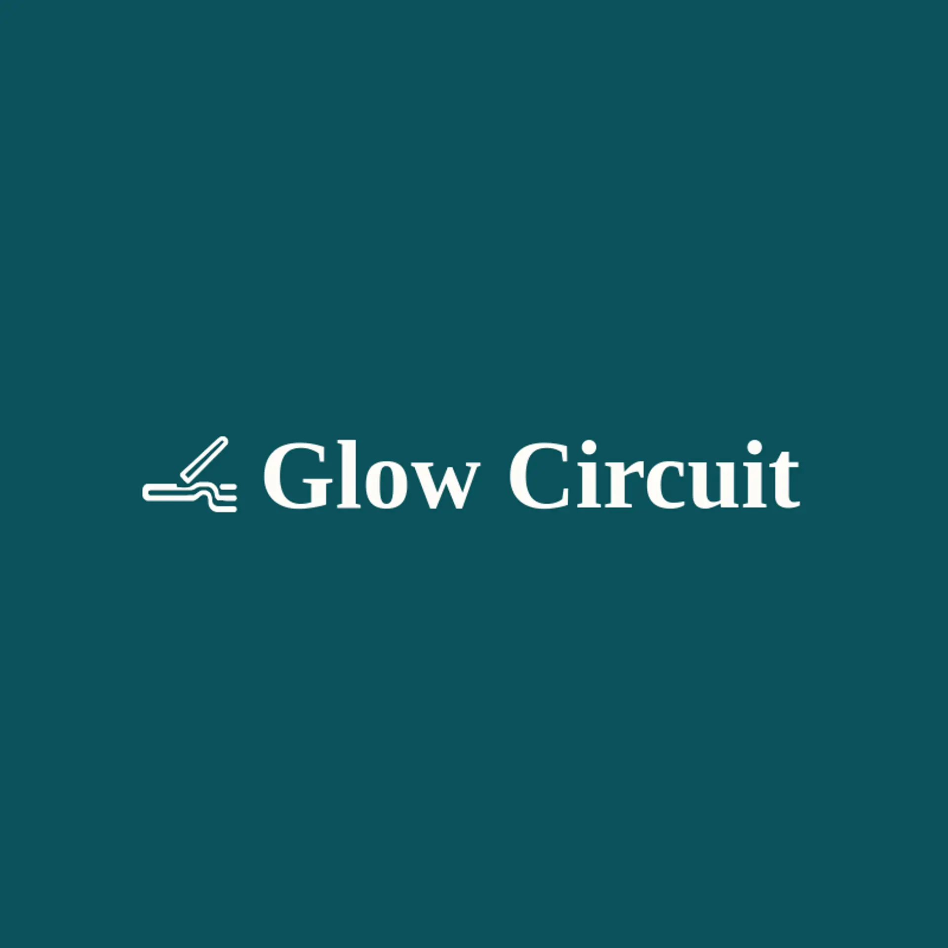 Glow Circuit logo for laser