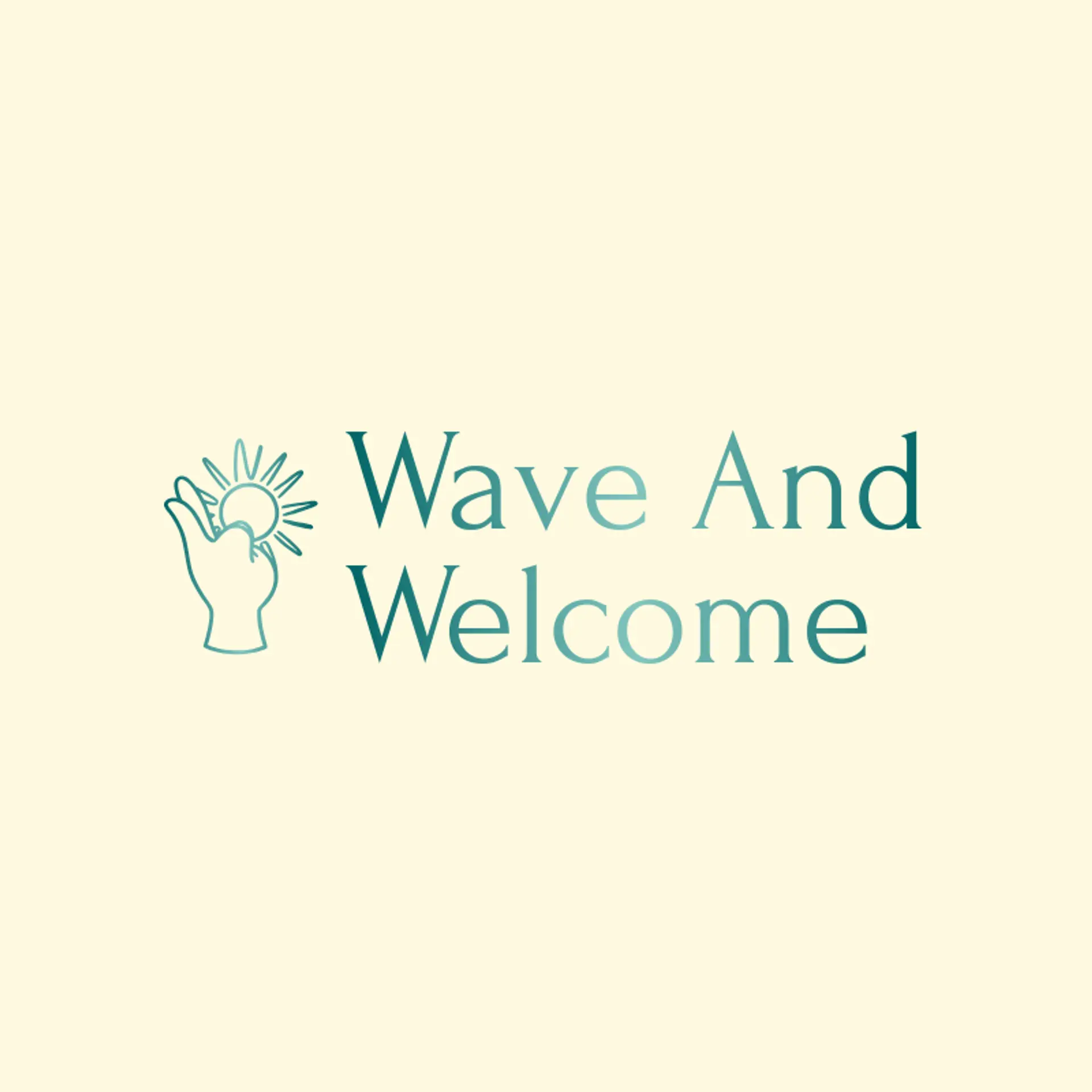 Wave and Welcome logo for hand