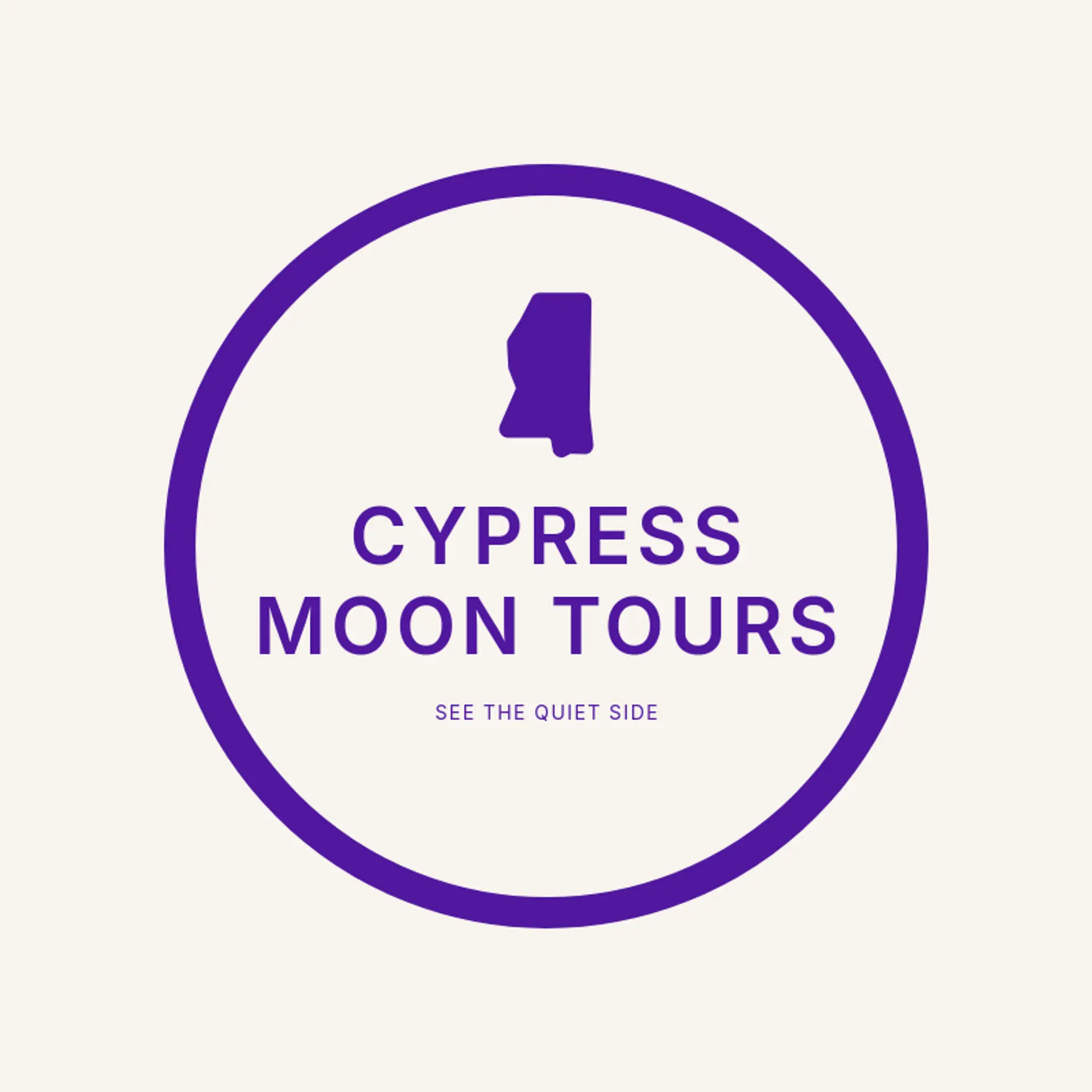 Cypress Moon Tours logo for mississippi