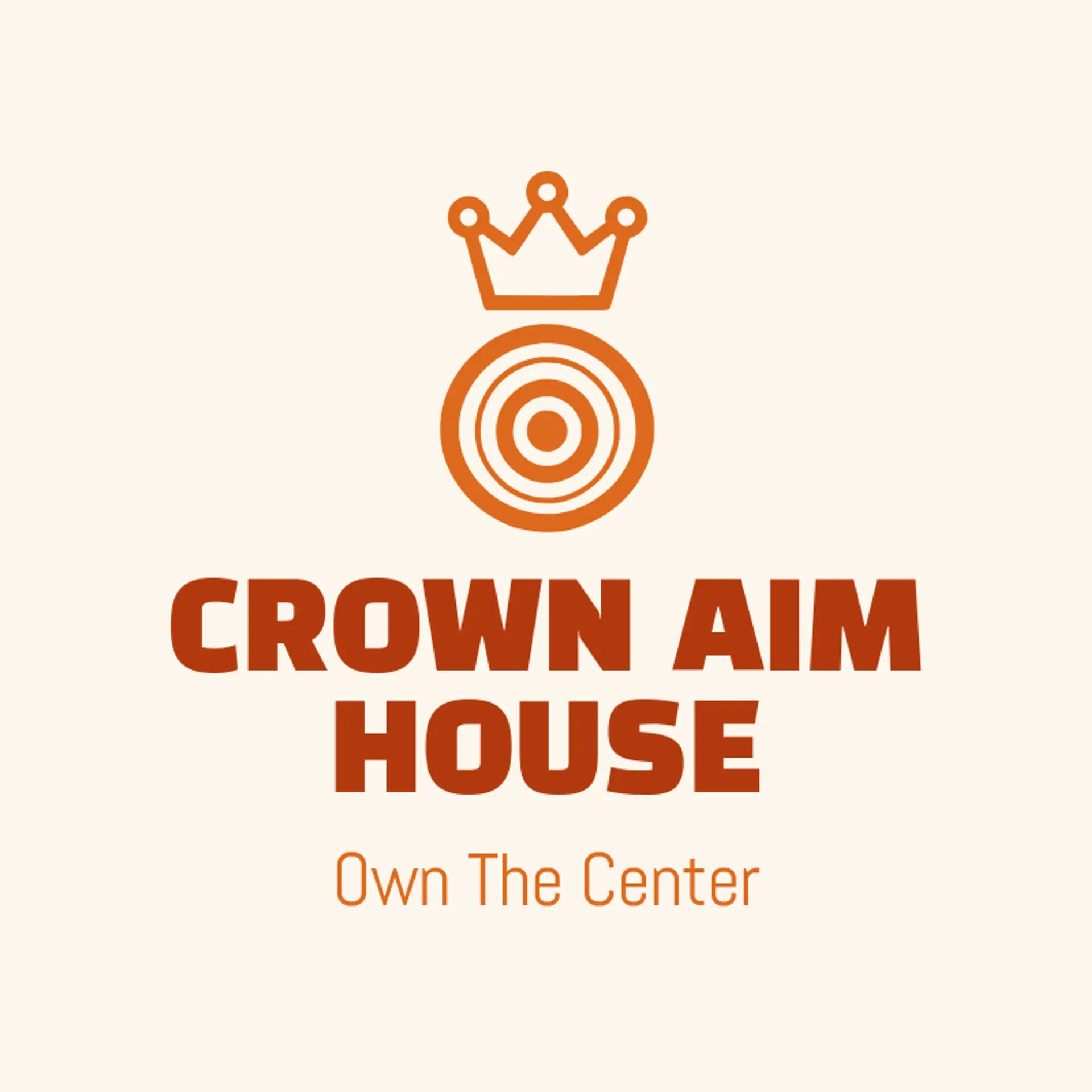 Crown Aim House logo for bullseye