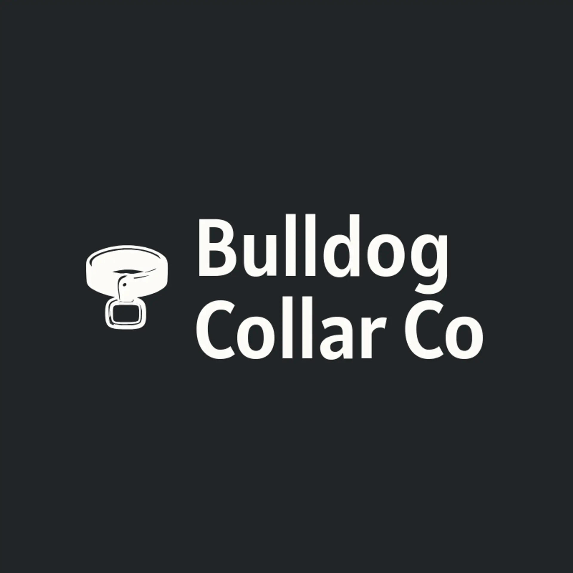Bulldog Collar Co logo for bulldog