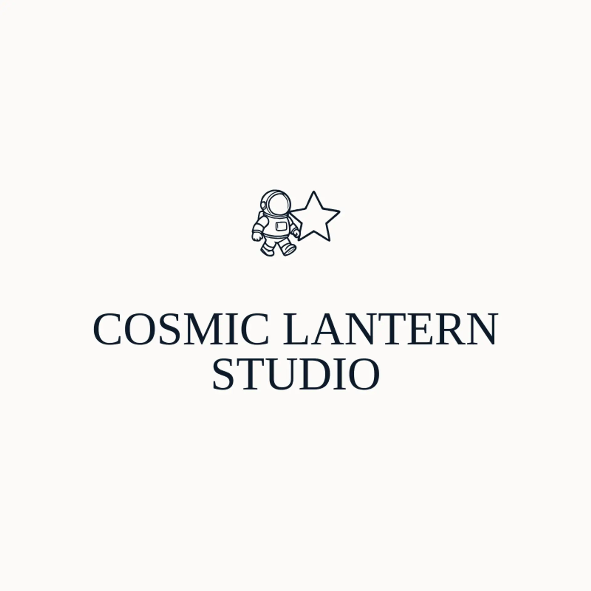 Cosmic Lantern Studio logo for sci fi