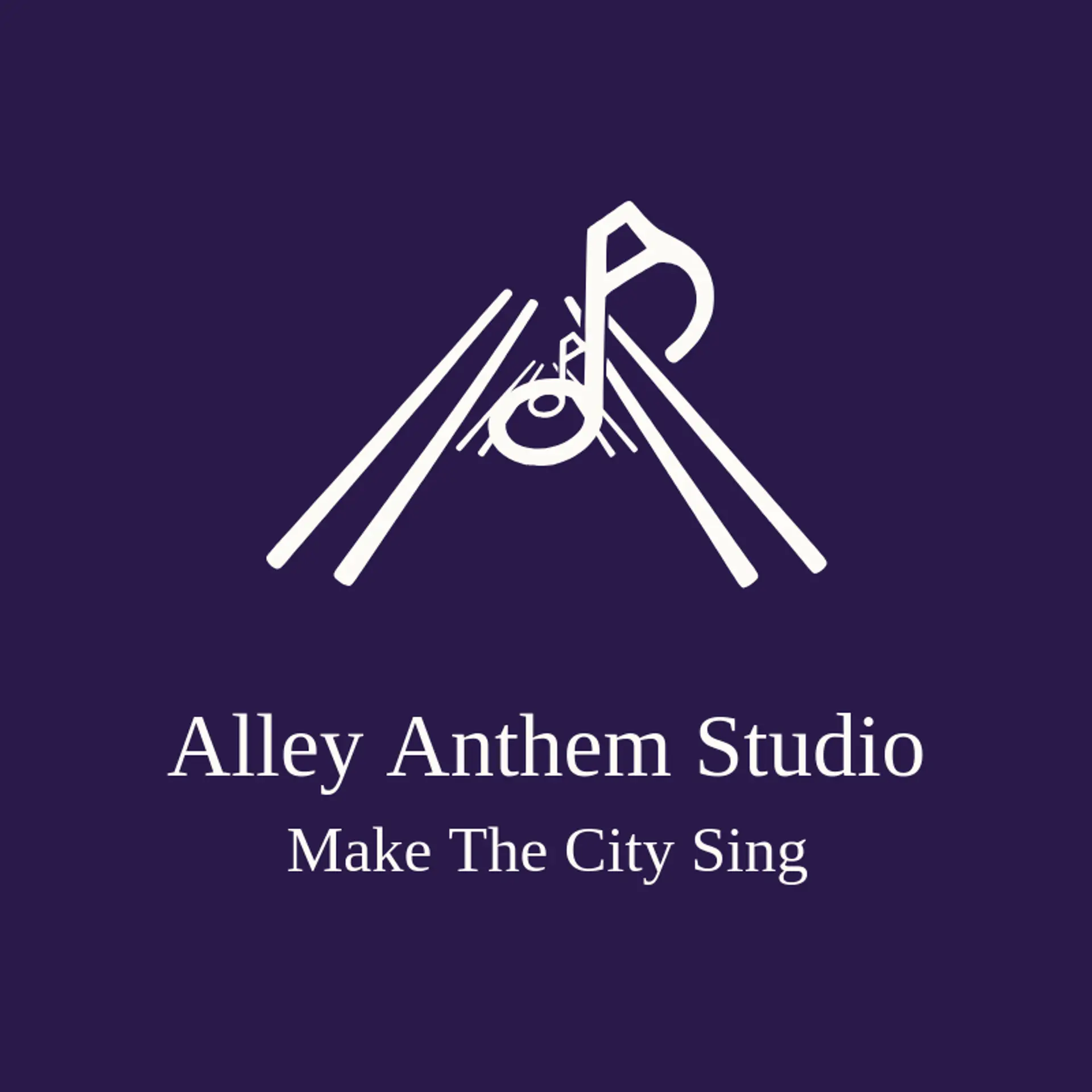 Alley Anthem Studio logo for street