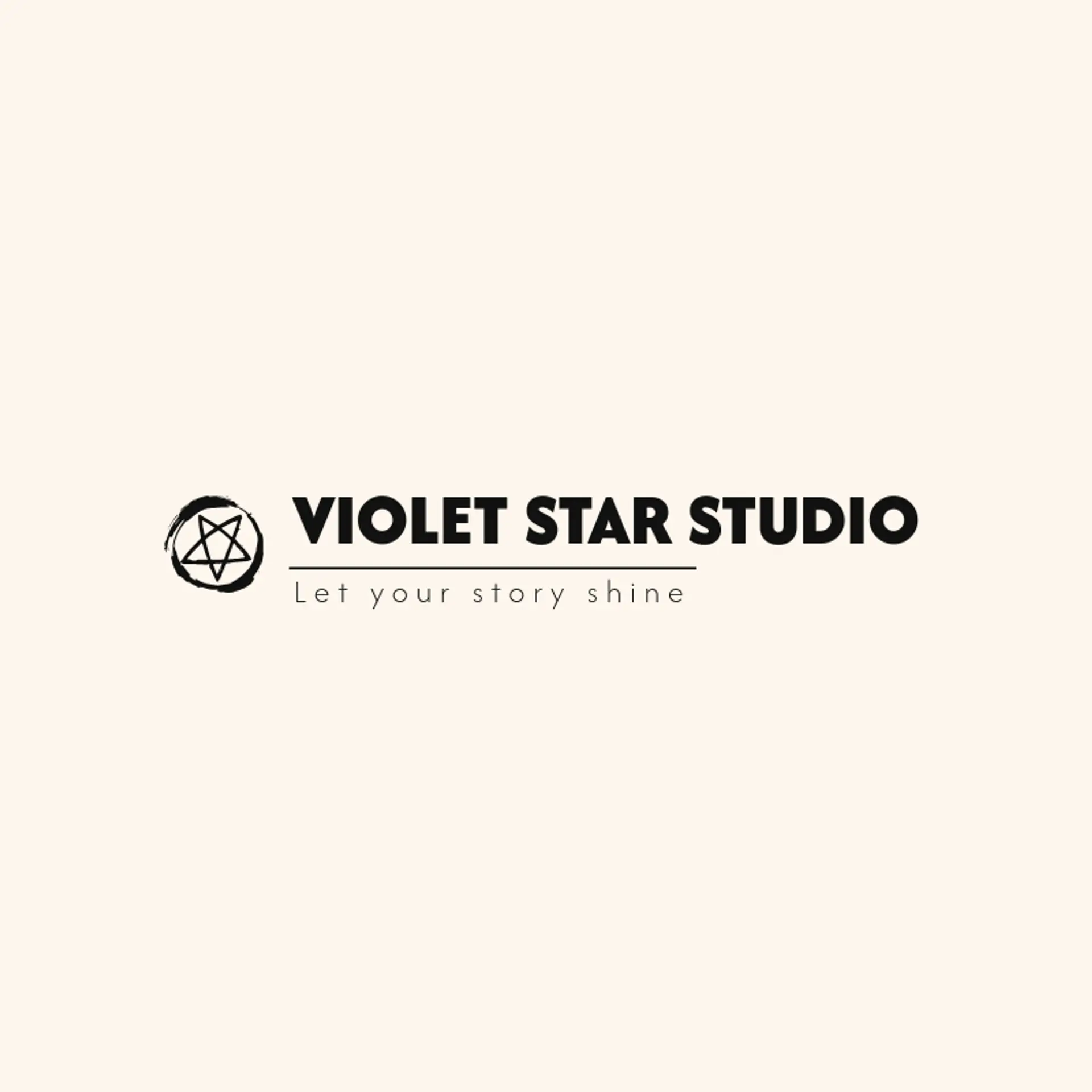 Violet Star Studio logo for pentagram